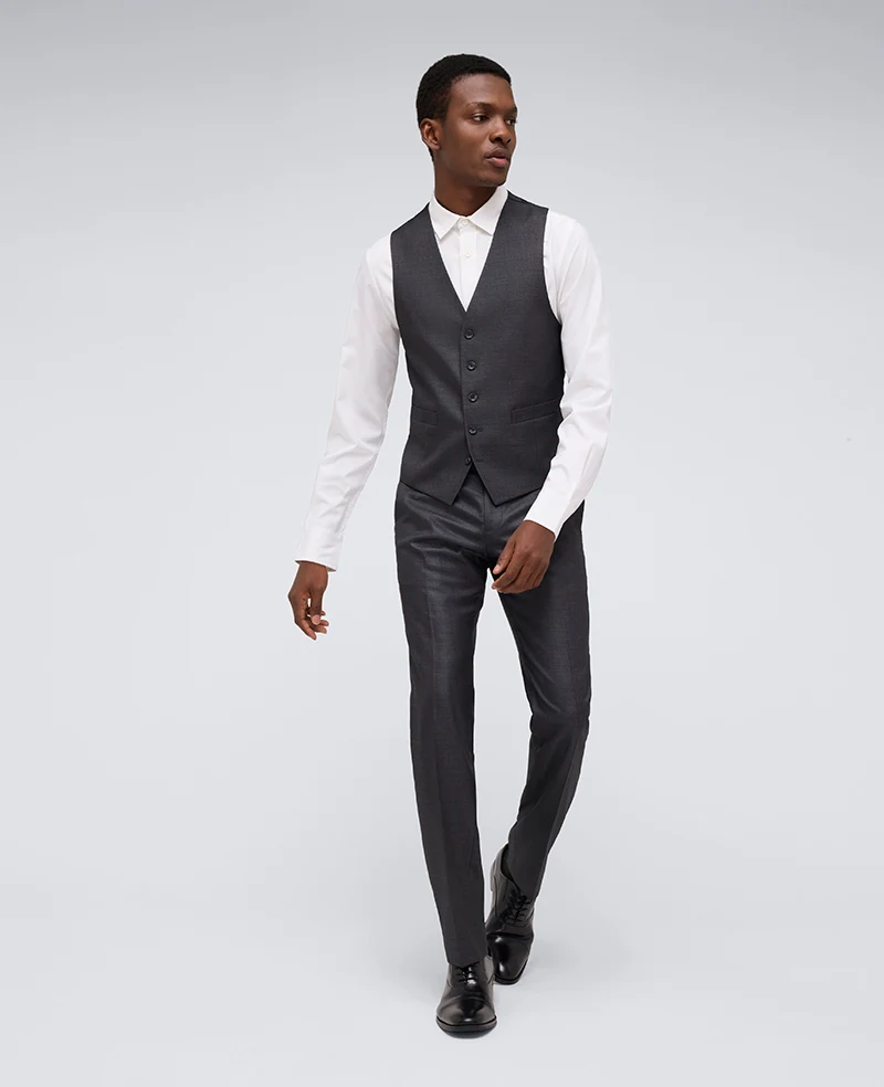 Kenneth Cole Reaction Ready Flex Slim-Fit Suit Separate Vest - Image 5