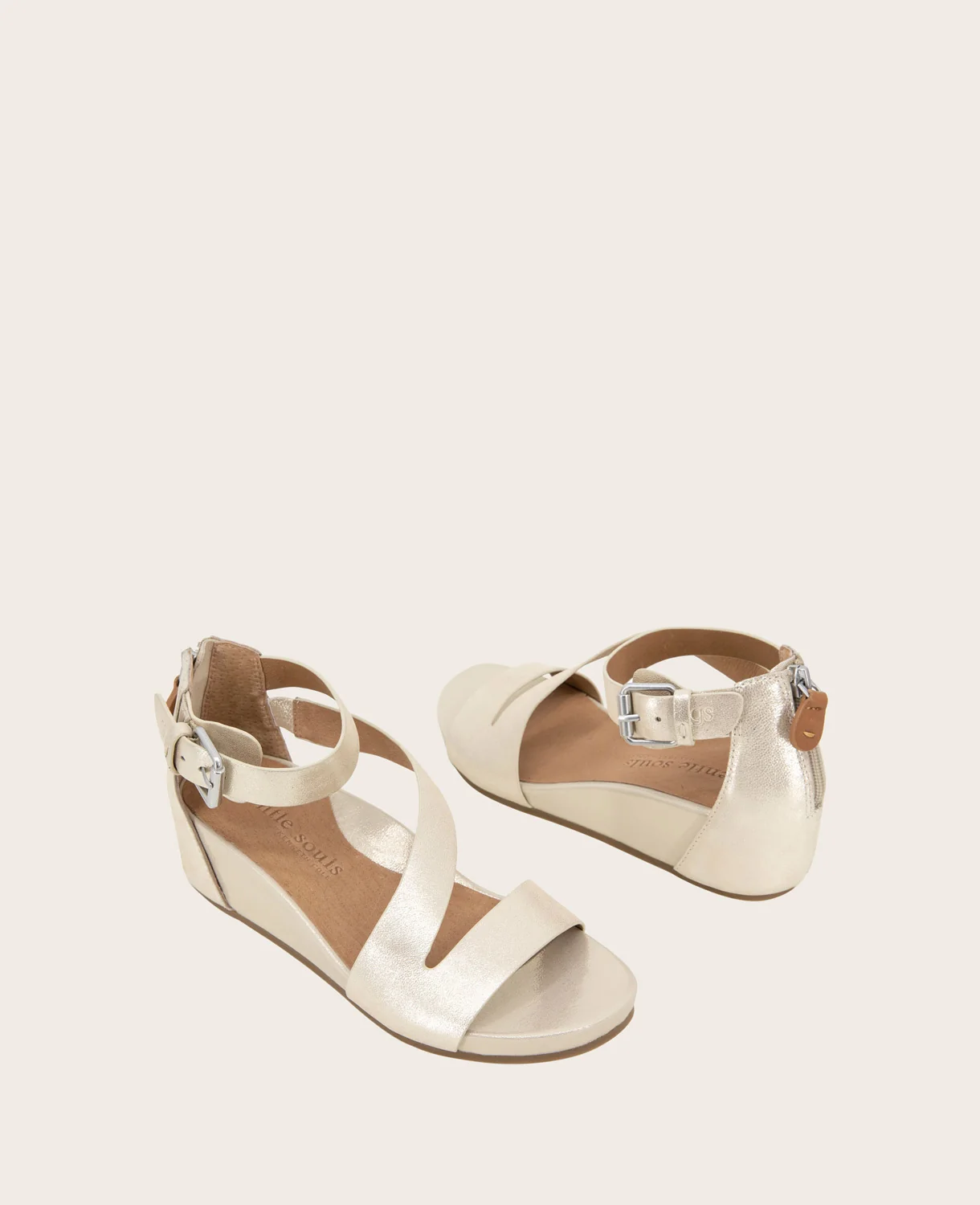 GENTLE SOULS - Gwen Leather Wedge Sandal - Image 2