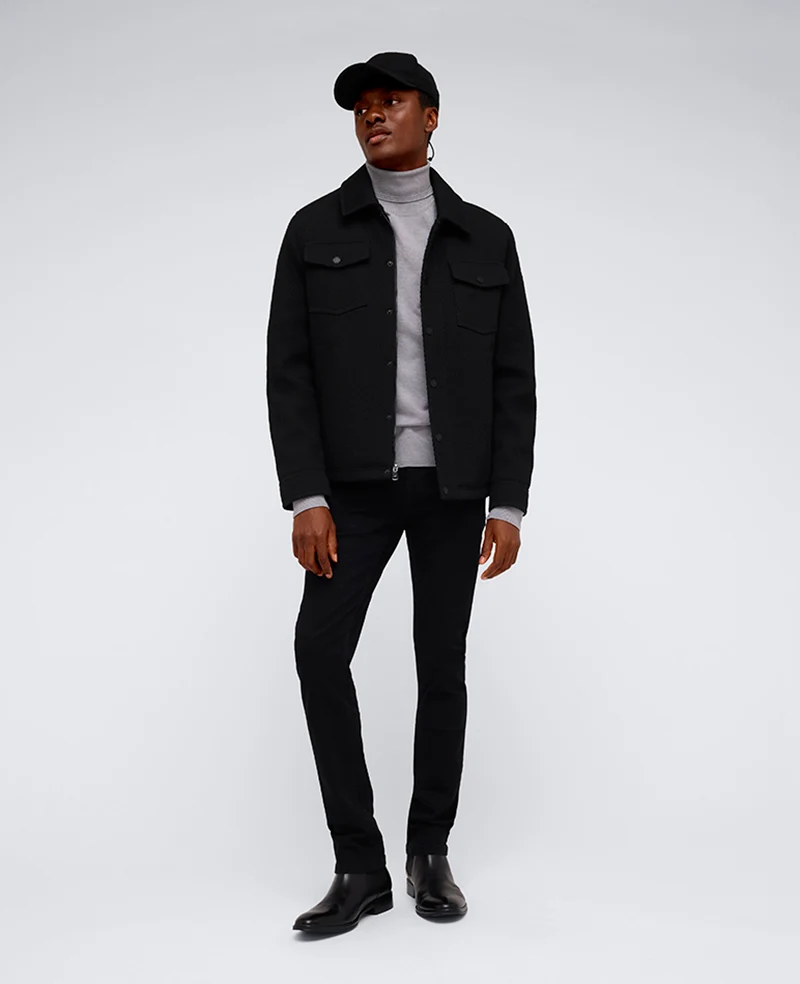 Heavyweight Twill Trucker Jacket - Image 4