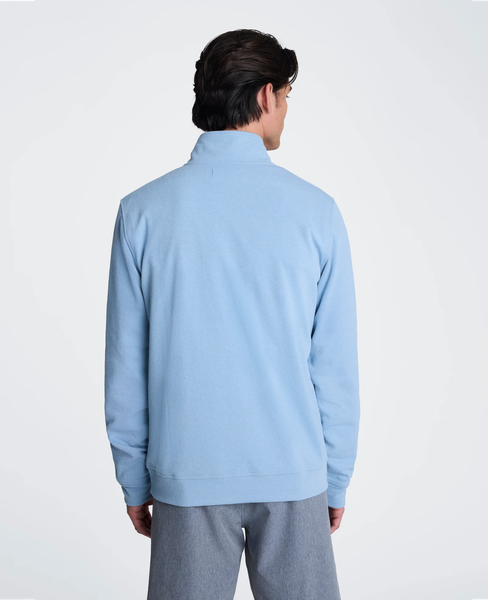 Hidden Placket Quarter Zip Sweater - Image 3