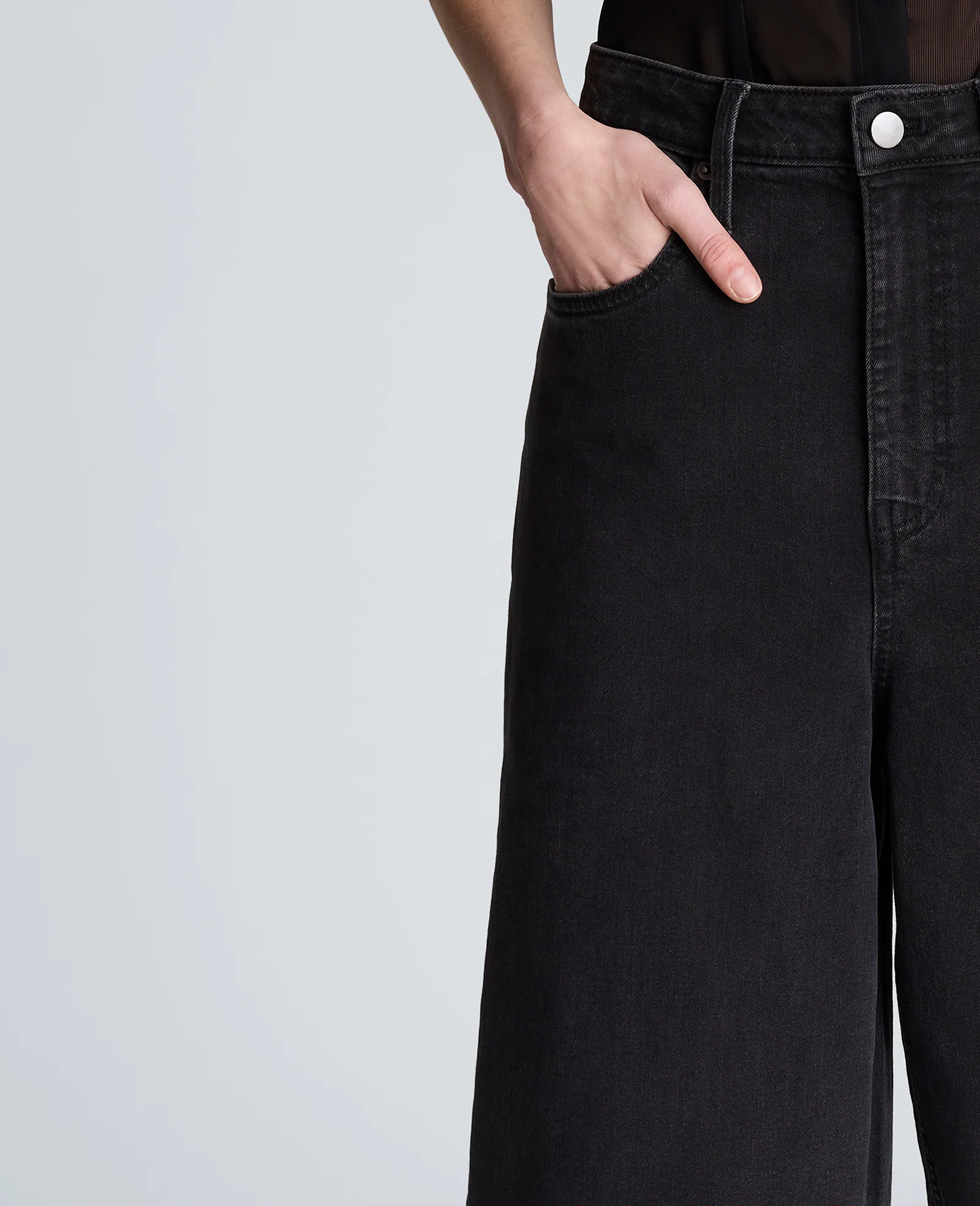 High Rise Fly Front Culotte Short - Image 4