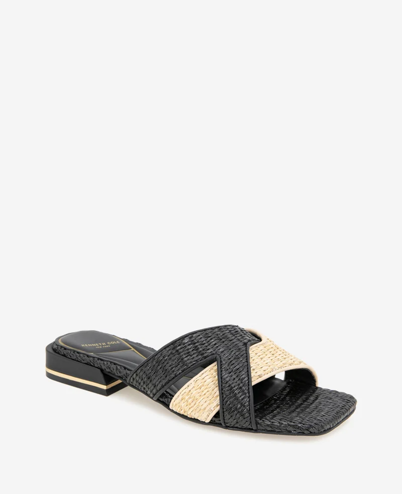 Issa Raffia Two Tone Sandal - Image 3