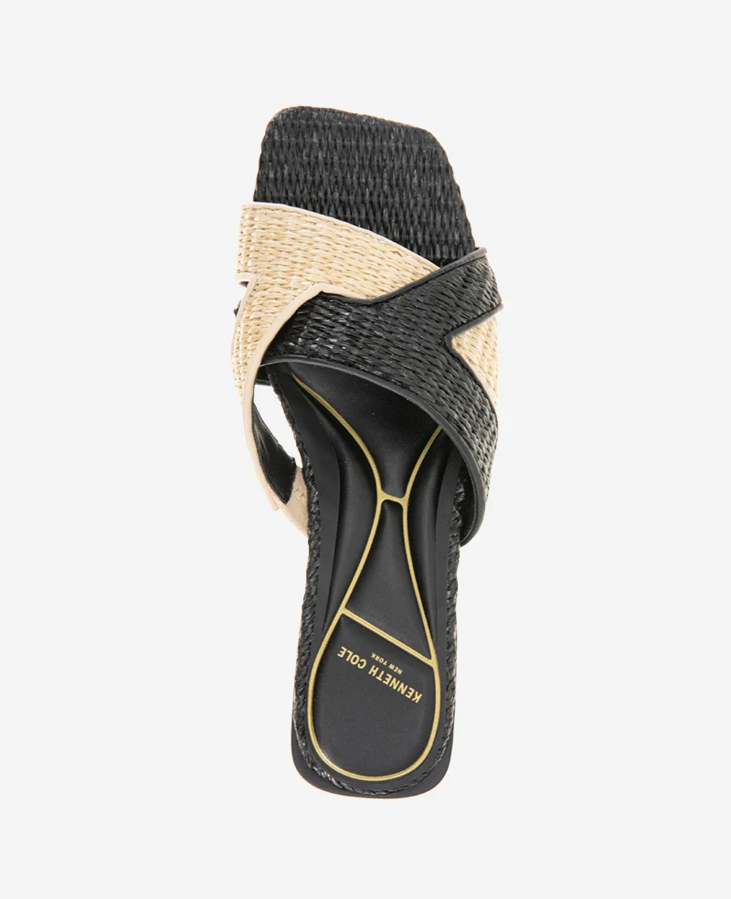 Issa Raffia Two Tone Sandal - Image 5