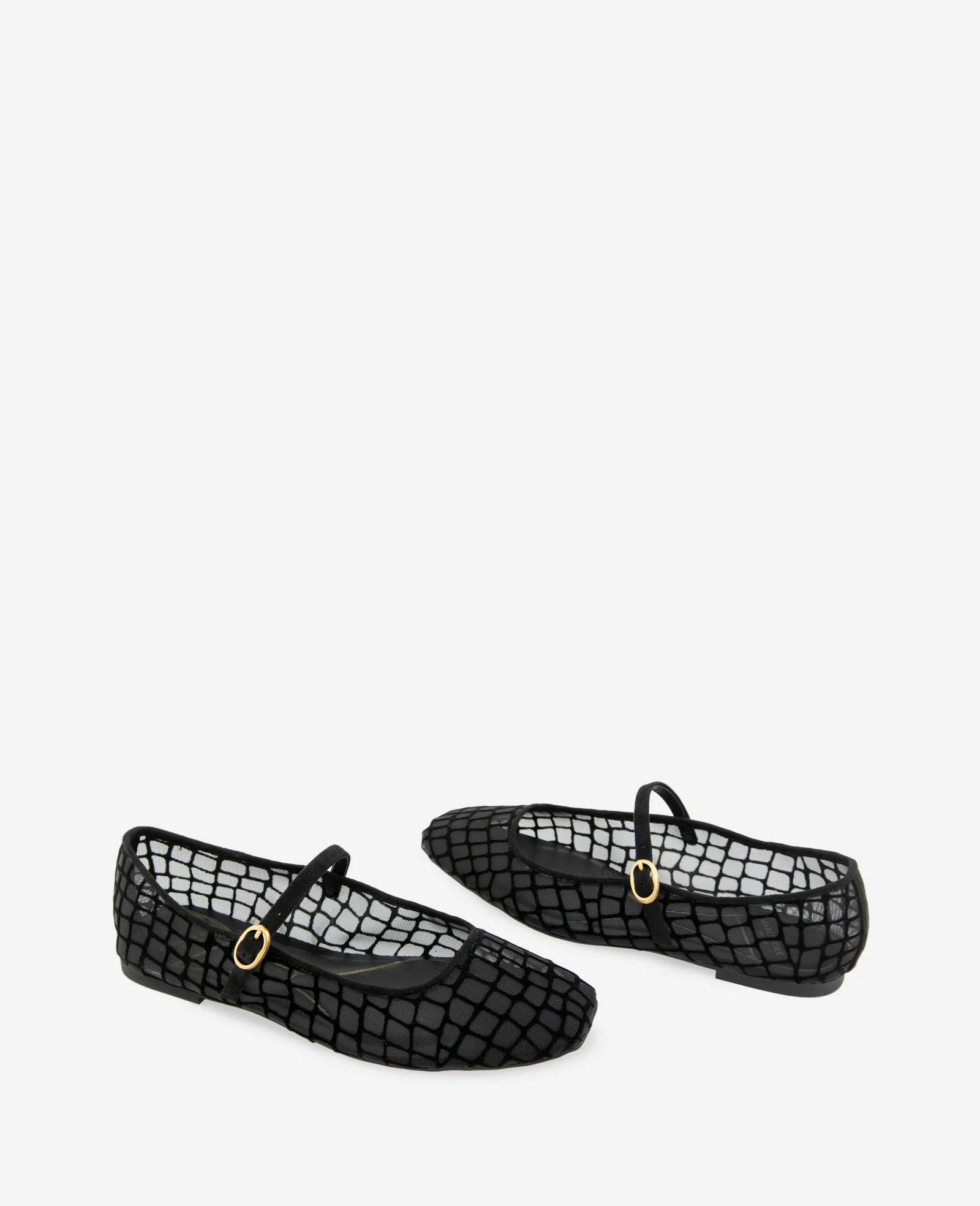 Jasper Croco Mesh Ballet Flat - Image 2