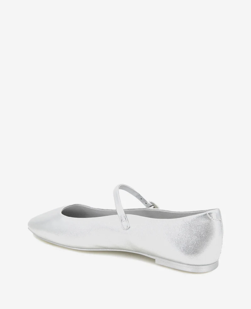 Jasper Metallic Leather Ballet Flat - Image 10