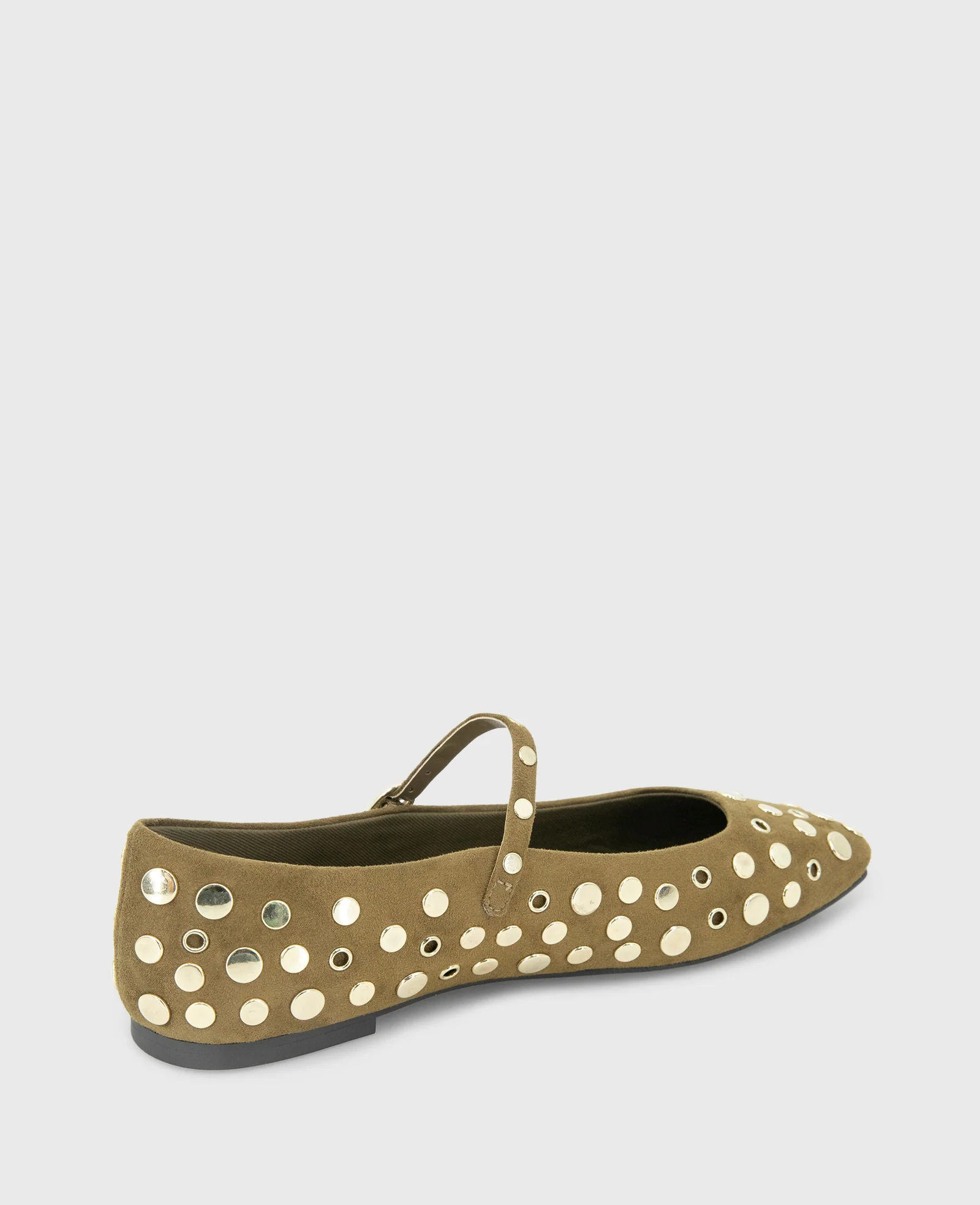 Jasper Suede Stud Ballet Flat - Image 3