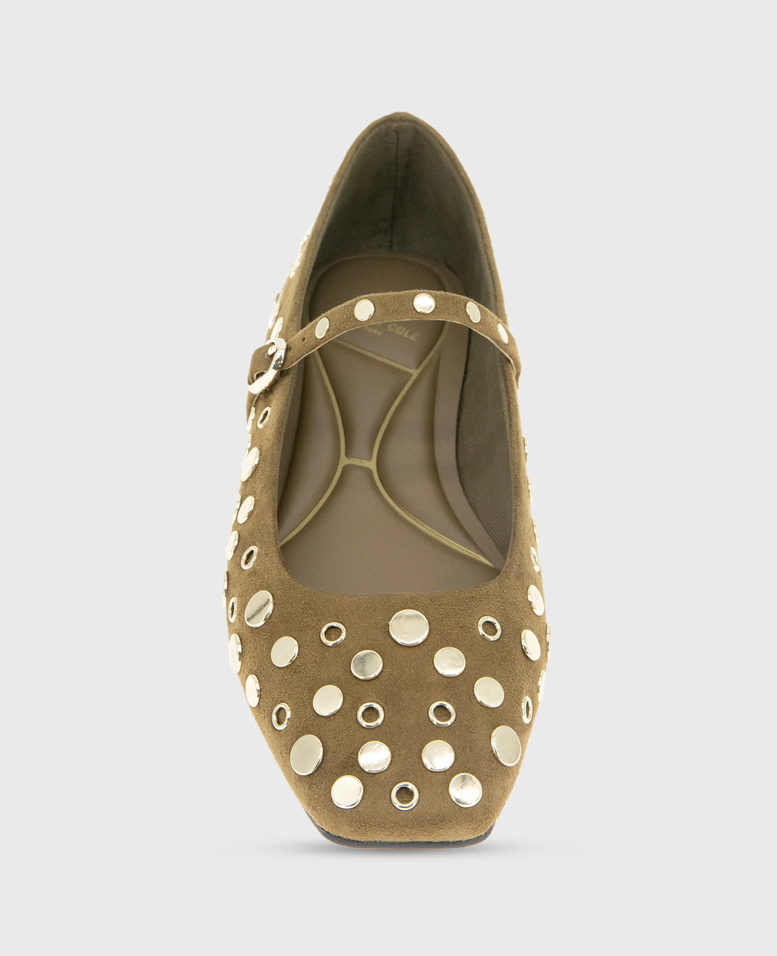 Jasper Suede Stud Ballet Flat - Image 4