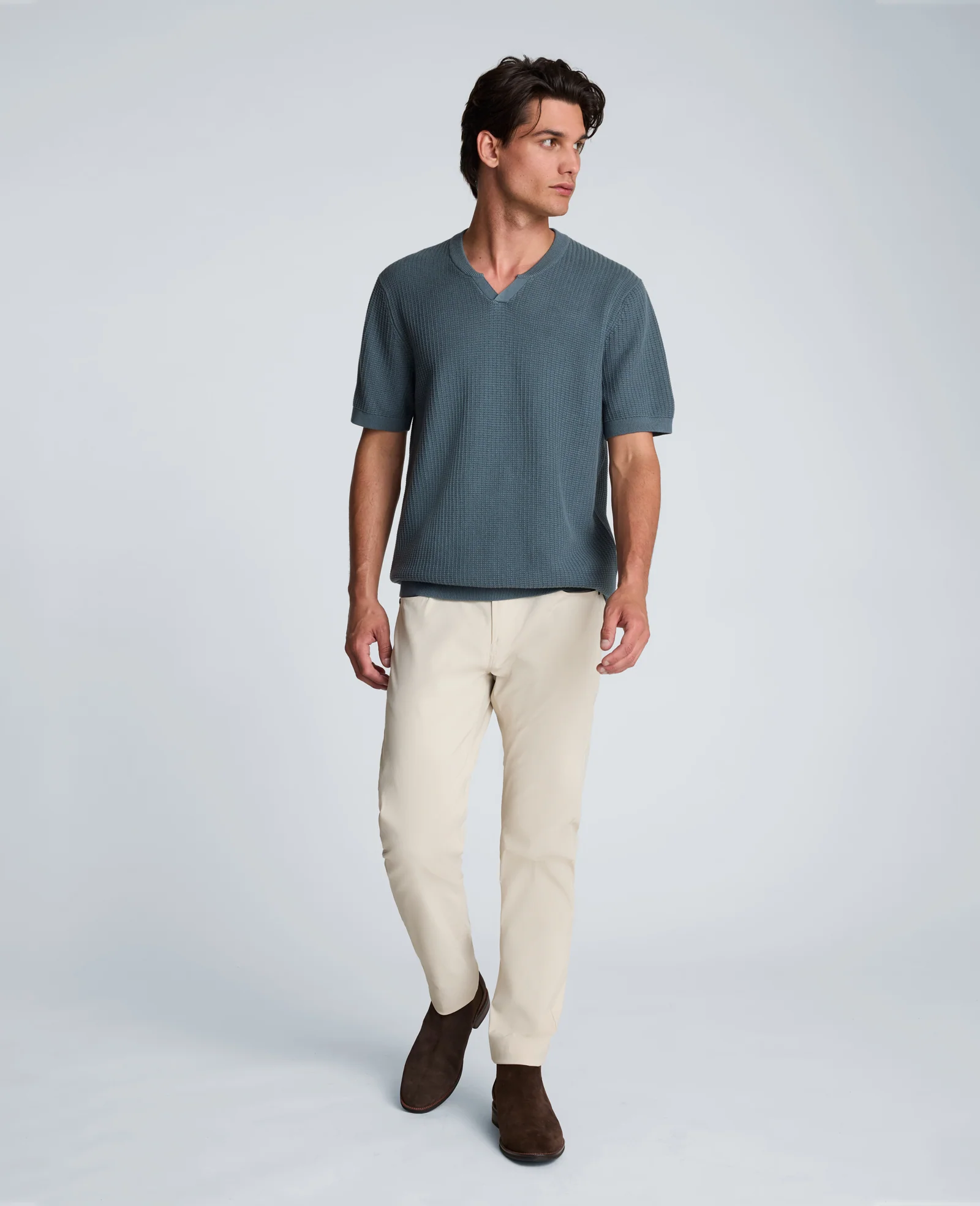 Johnny Collar Henley Sweater - Image 4