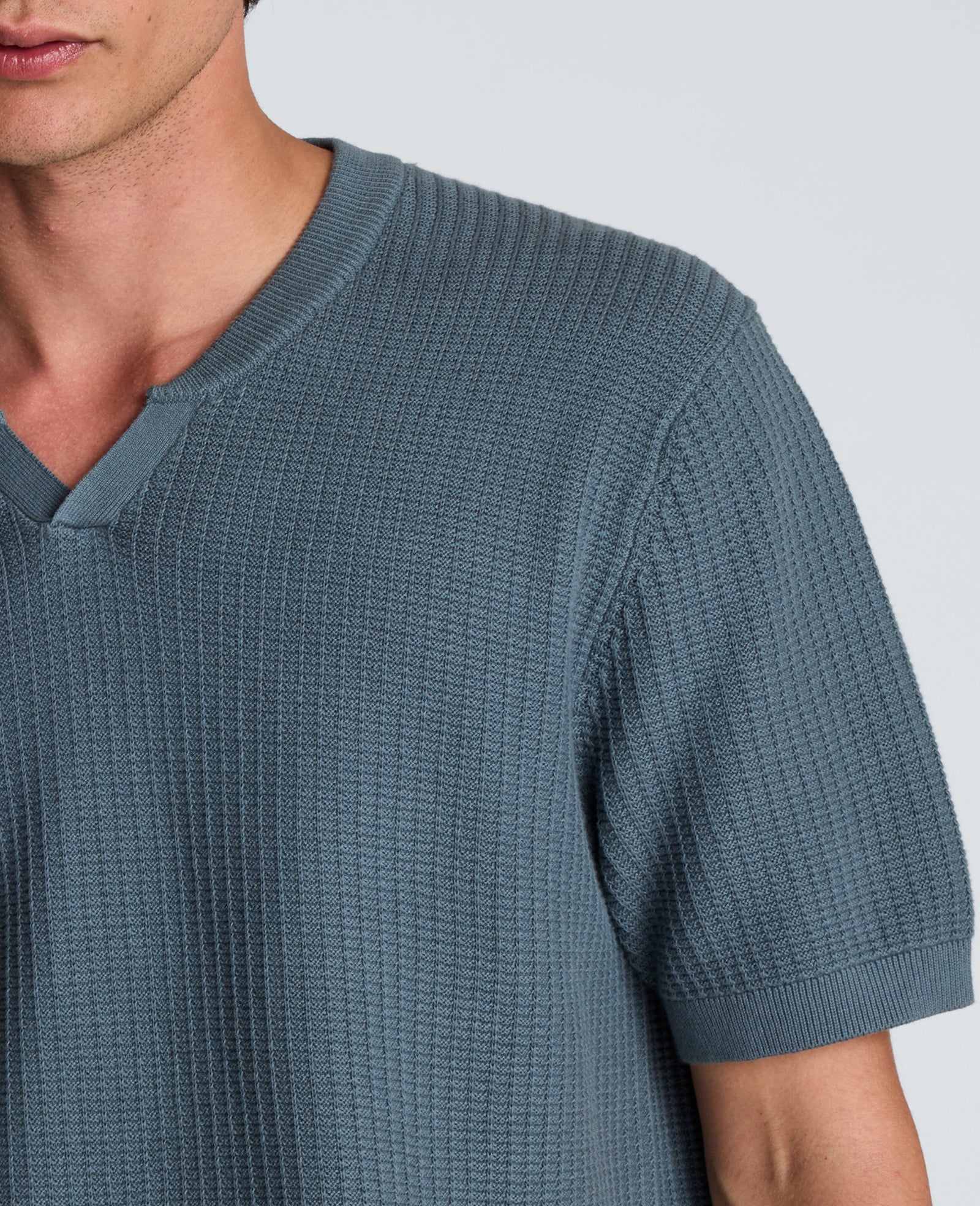 Johnny Collar Henley Sweater - Image 5