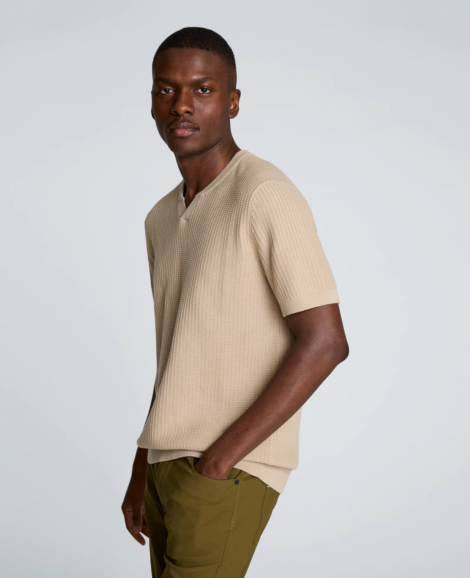 Johnny Collar Henley Sweater - Image 2