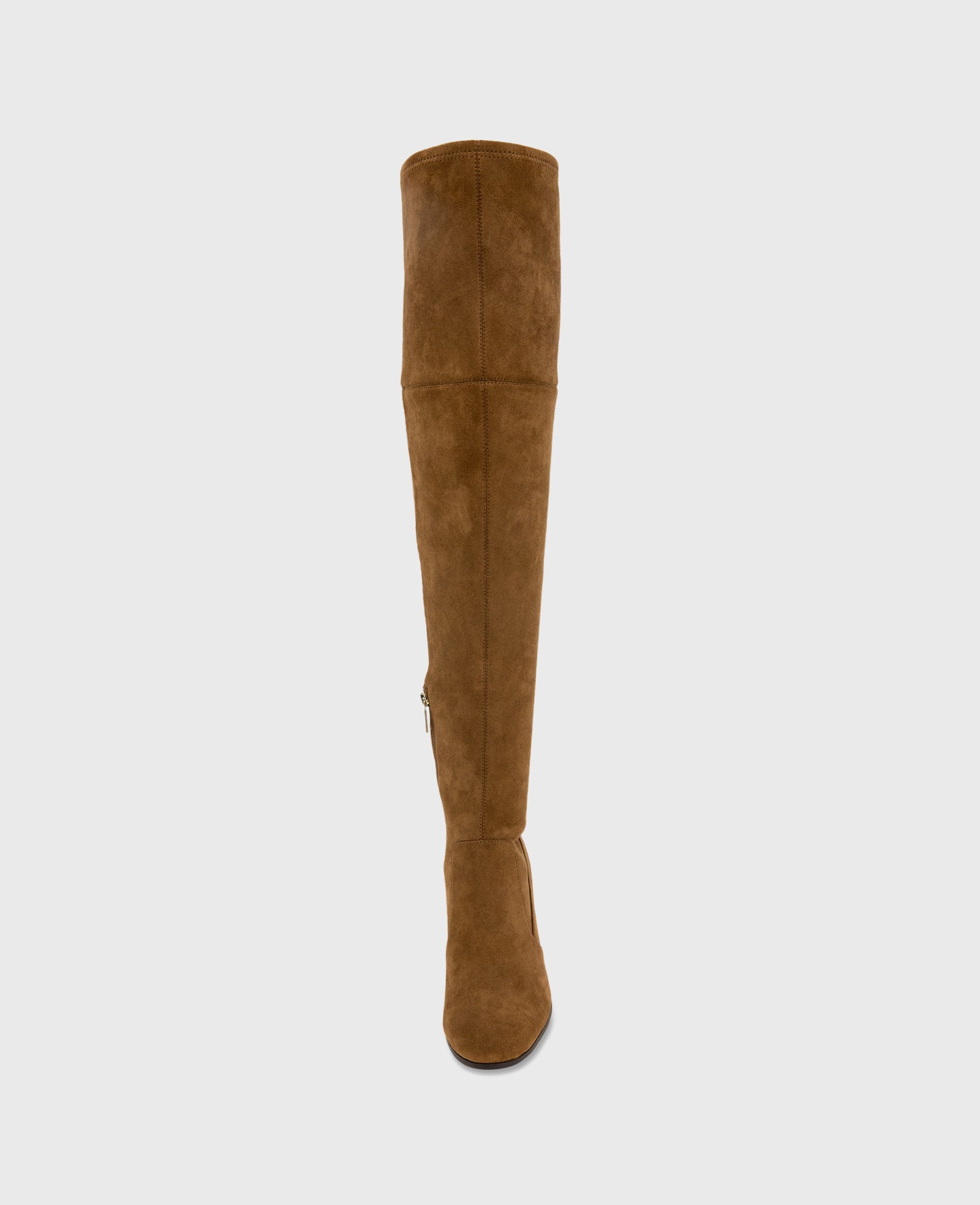 Josie Suede Tall Knee Heeled Boot - Image 3