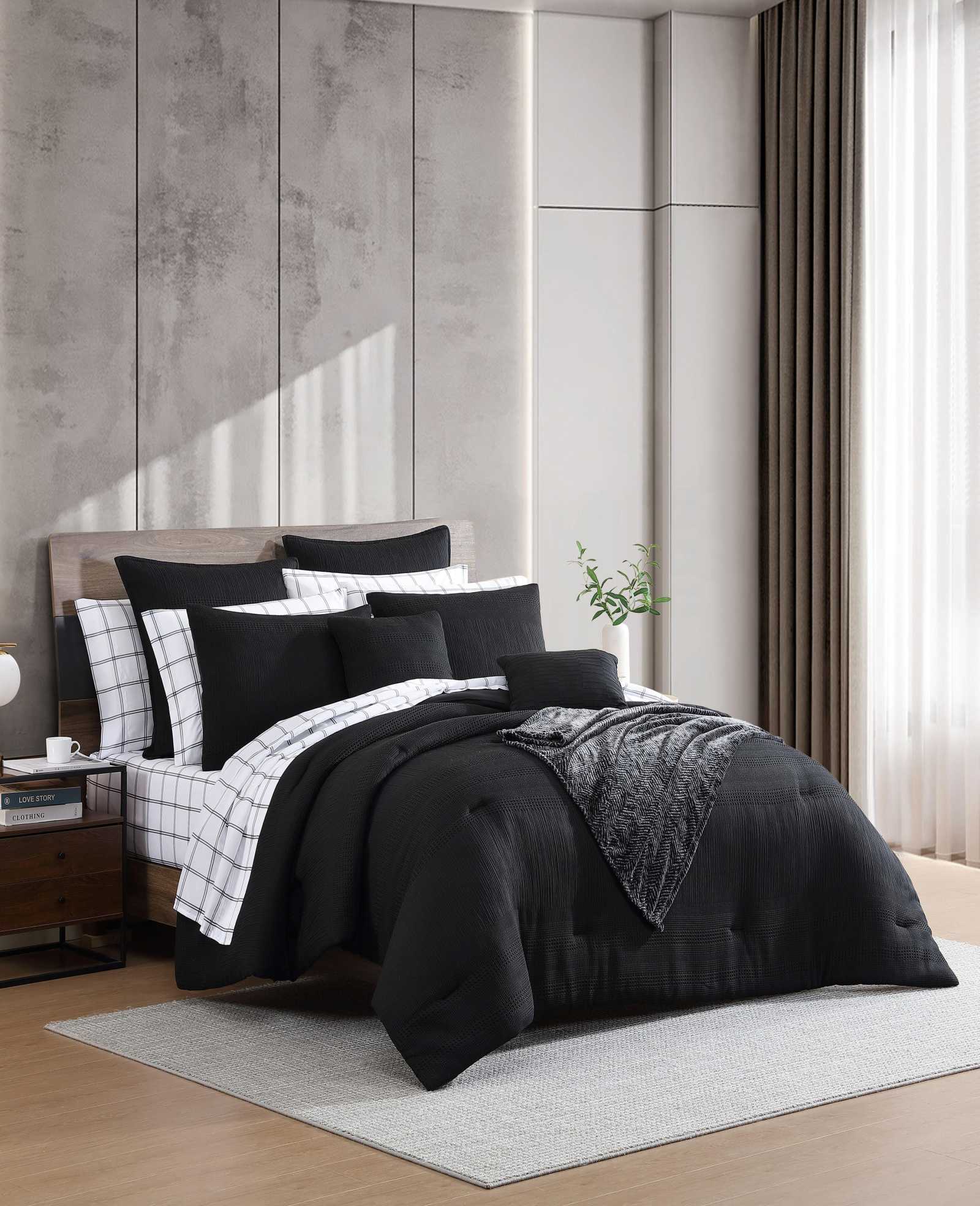 Variegated Waffle Comforter Set - Image 2