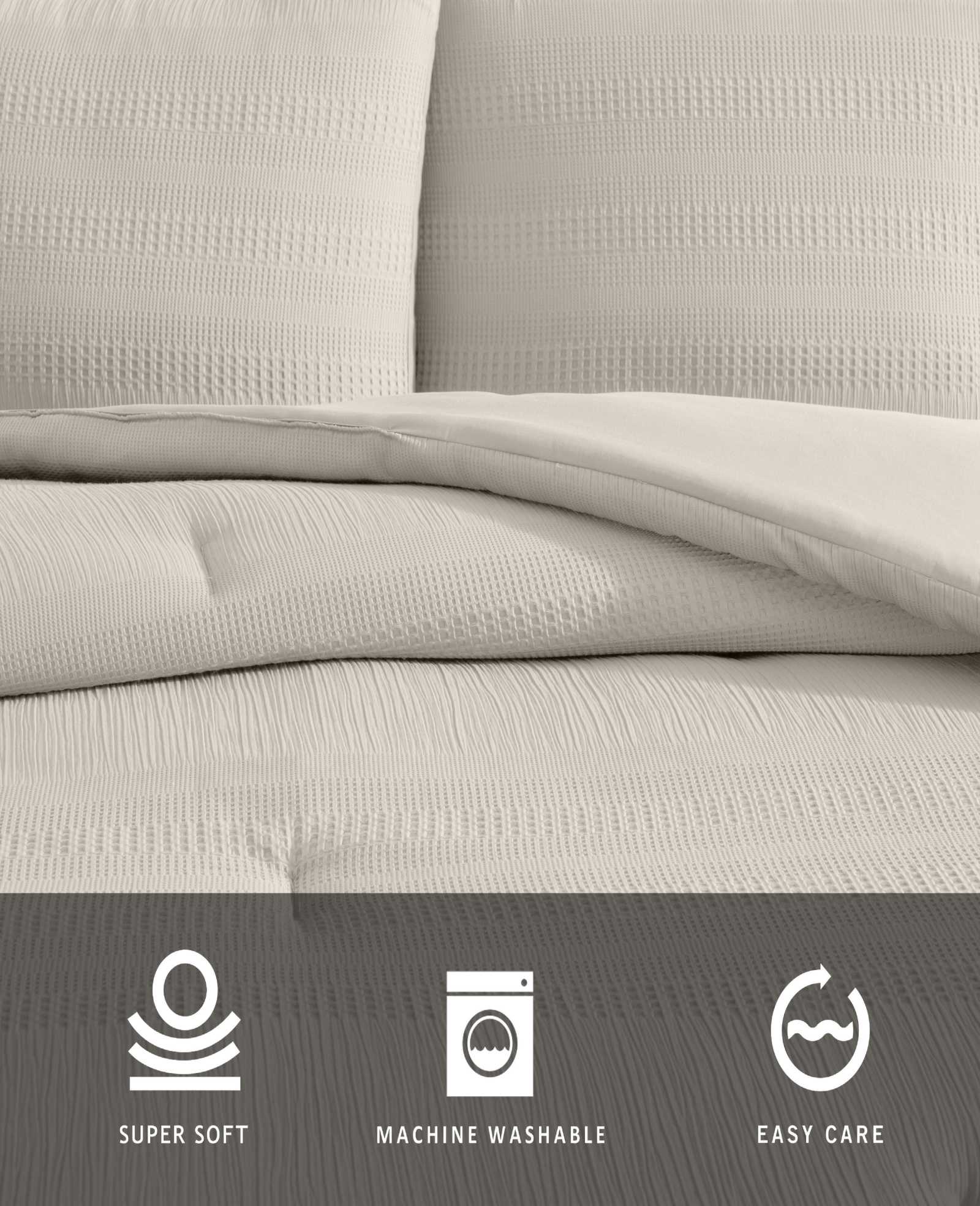 Variegated Waffle Comforter Set - Image 5