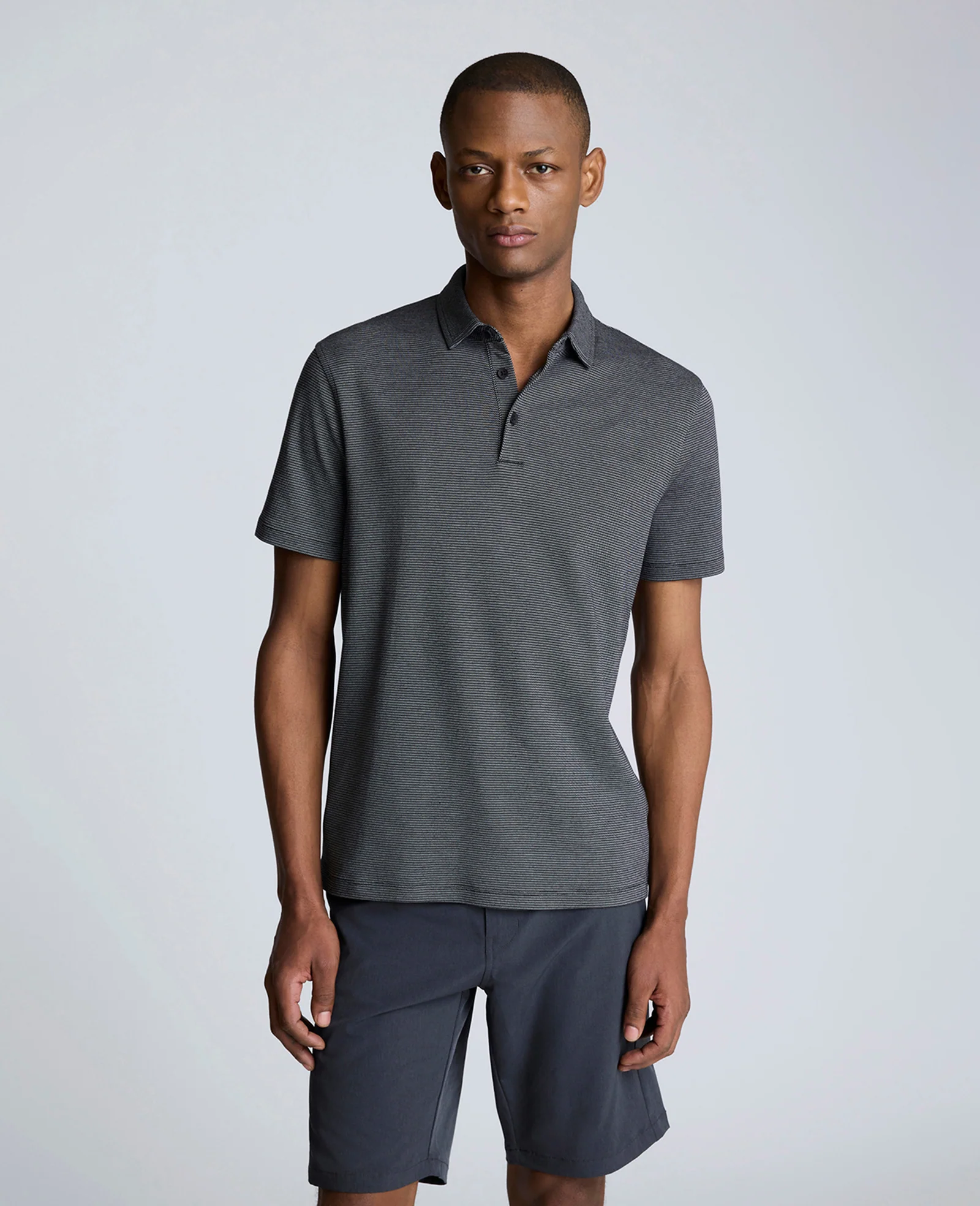 Knit Two-Toned Button Polo - Image 3