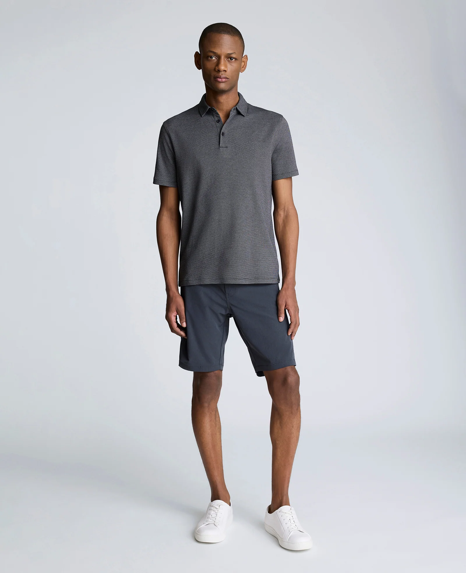 Knit Two-Toned Button Polo - Image 4