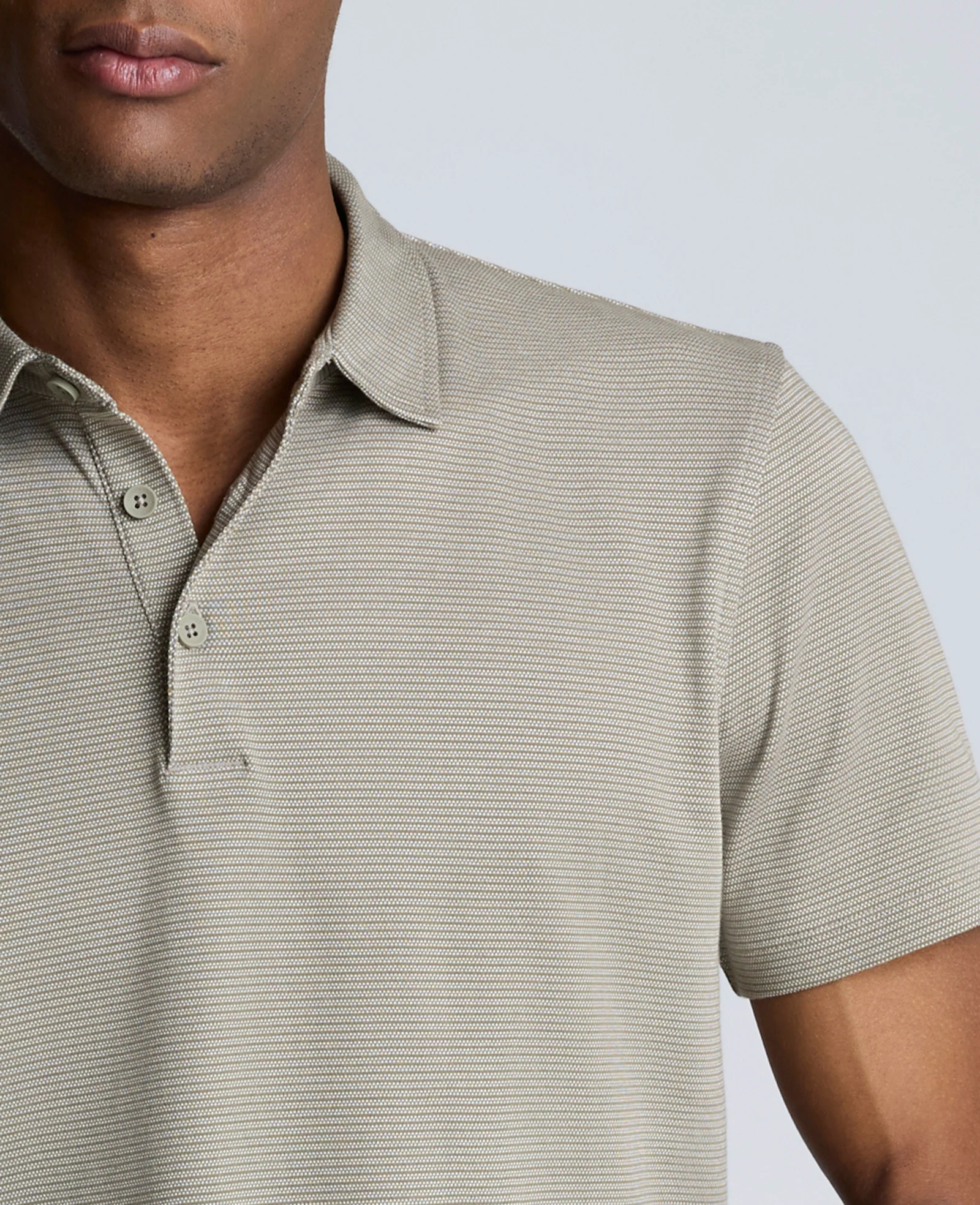 Knit Two-Toned Button Polo - Image 5