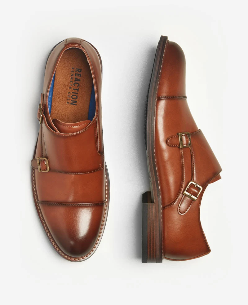 REACTION - Leland Monk Strap Cap Toe Oxford - Image 4