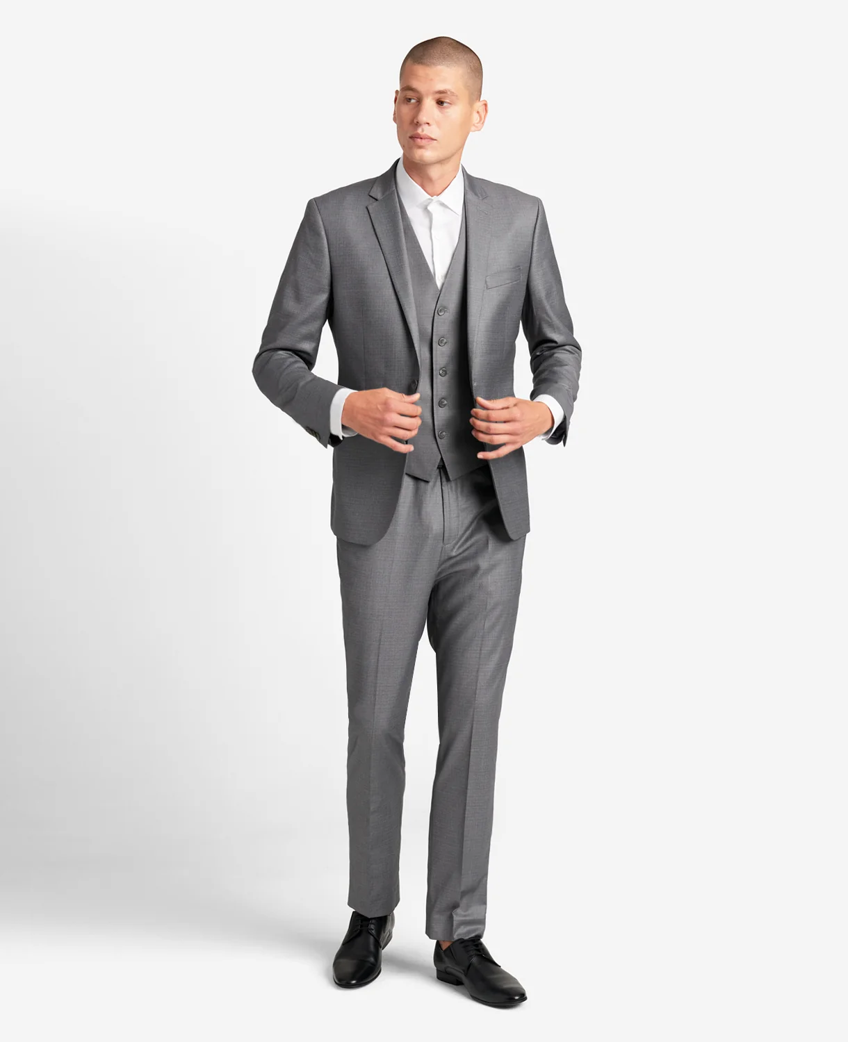 Kenneth Cole Reaction Ready Flex Slim-Fit Suit Separate Vest - Image 2