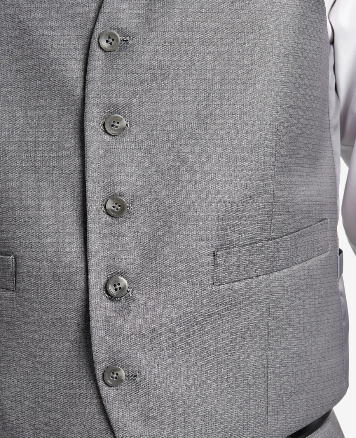Kenneth Cole Reaction Ready Flex Slim-Fit Suit Separate Vest - Image 3