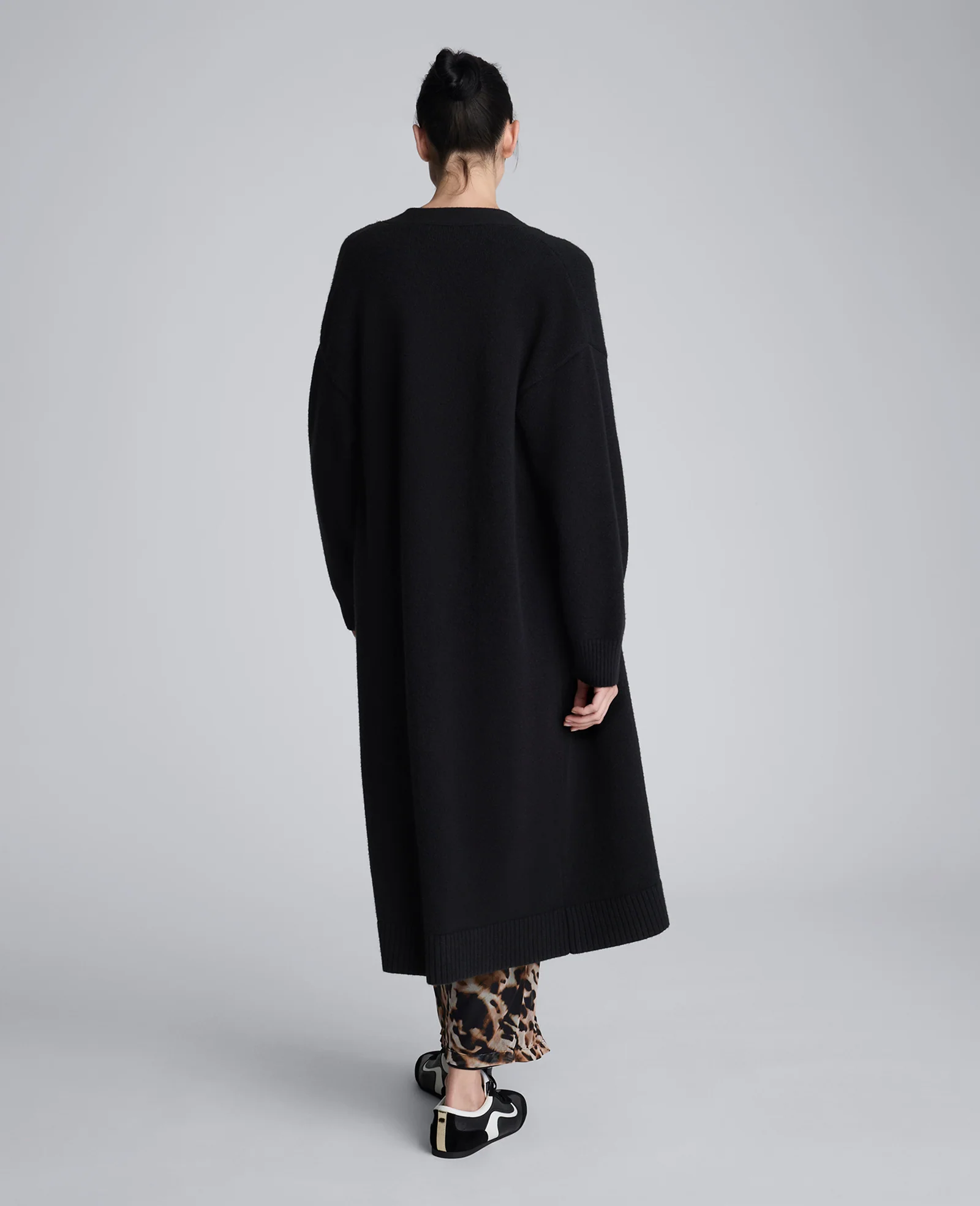 Long Button Front Cardigan Duster - Image 3