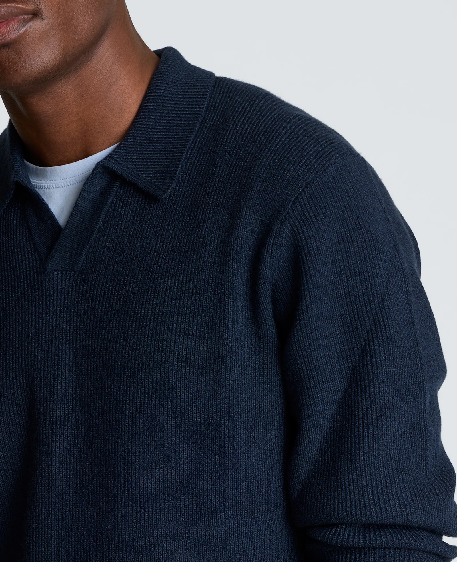 Long Sleeve Johnny Collar Polo - Image 2