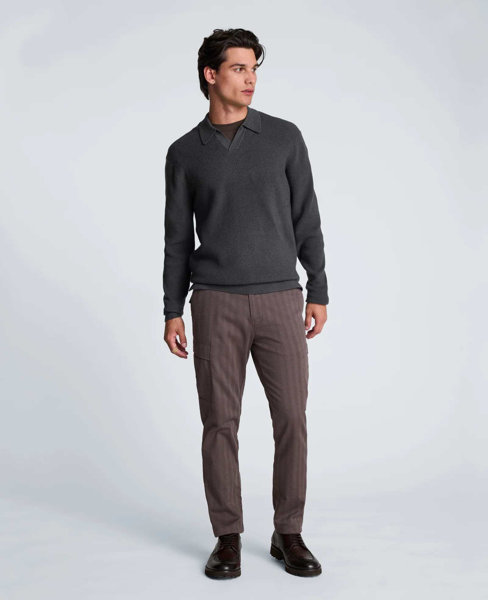Long Sleeve Johnny Collar Polo - Image 5