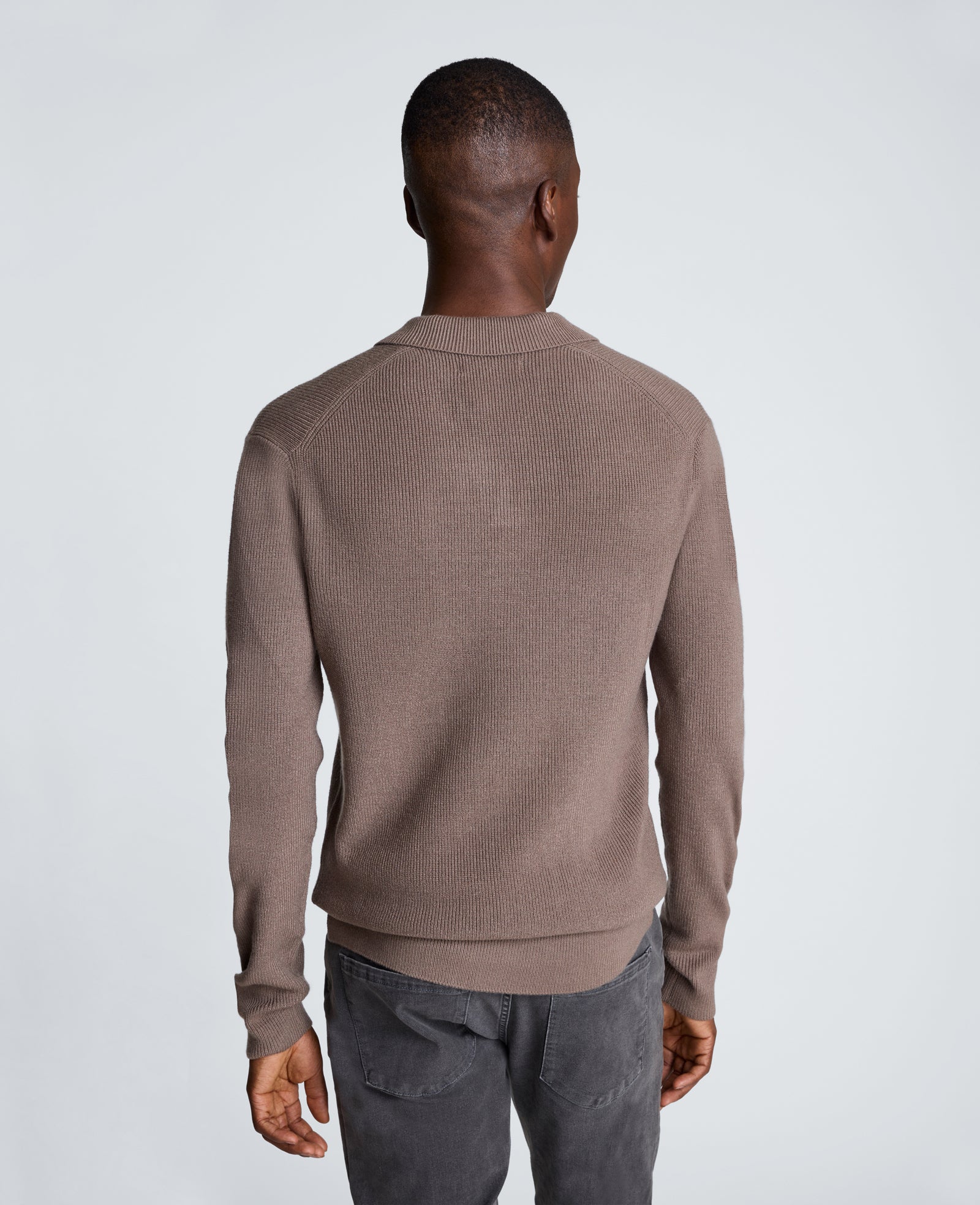 Long Sleeve Johnny Collar Polo - Image 2