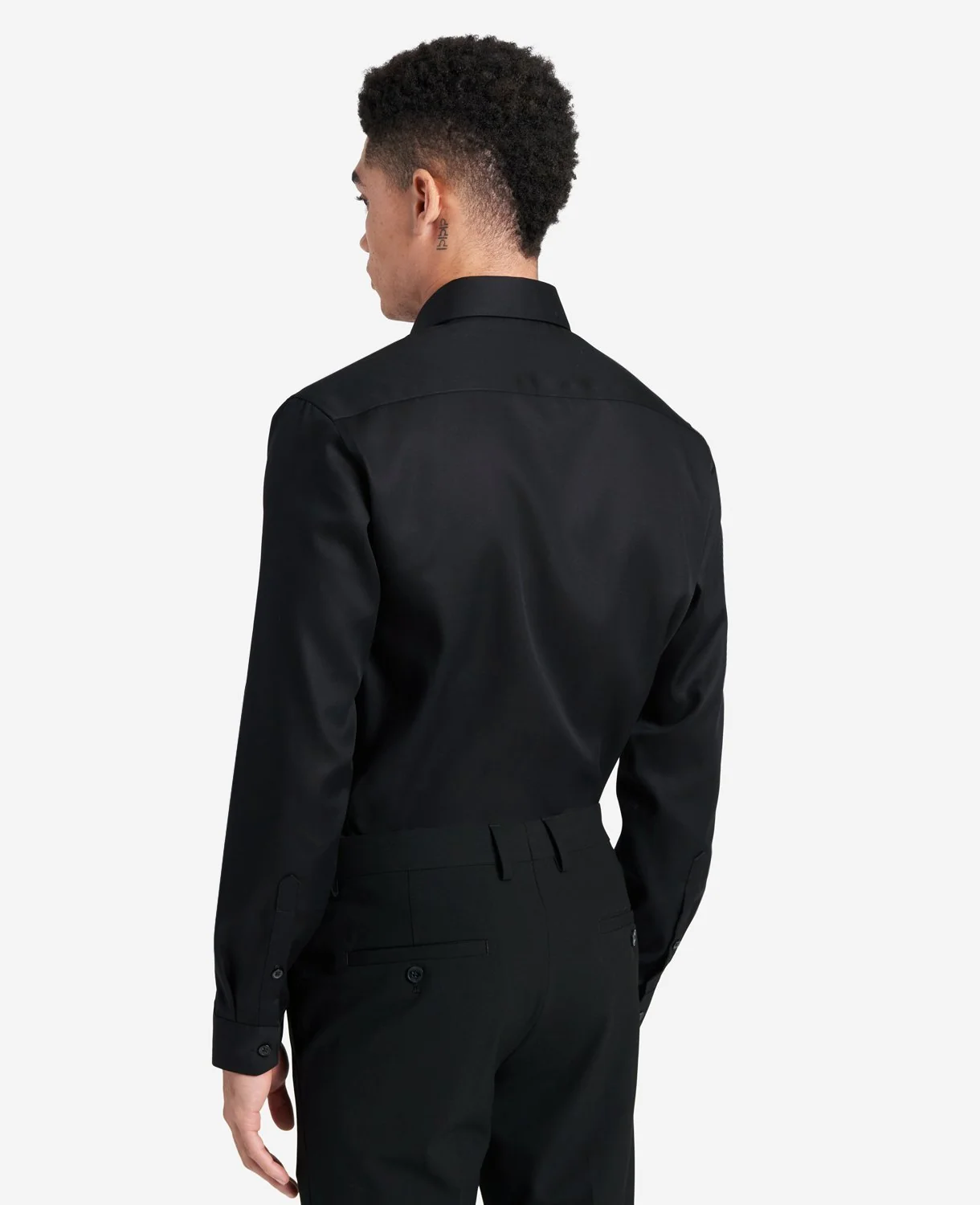 Slim-Fit Button-Down Stretch Dress Shirt with TEK FIT - Image 4