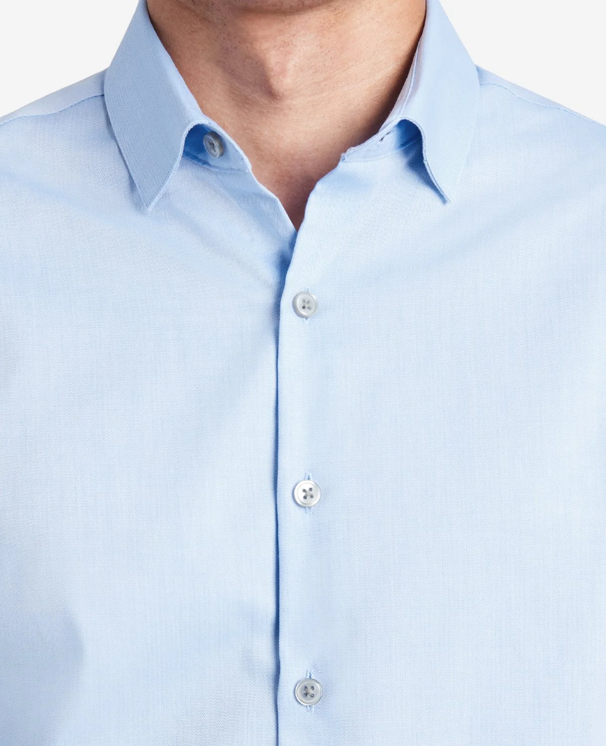 Slim-Fit Button-Down Stretch Dress Shirt with TEK FIT - Image 2