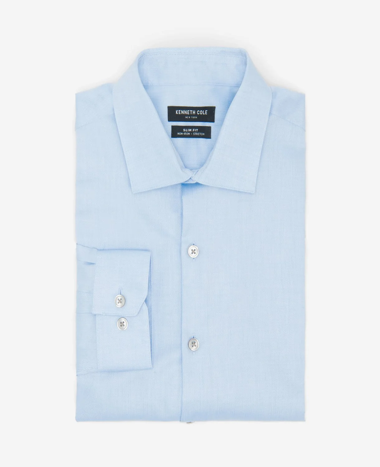 Slim-Fit Button-Down Stretch Dress Shirt with TEK FIT - Image 6
