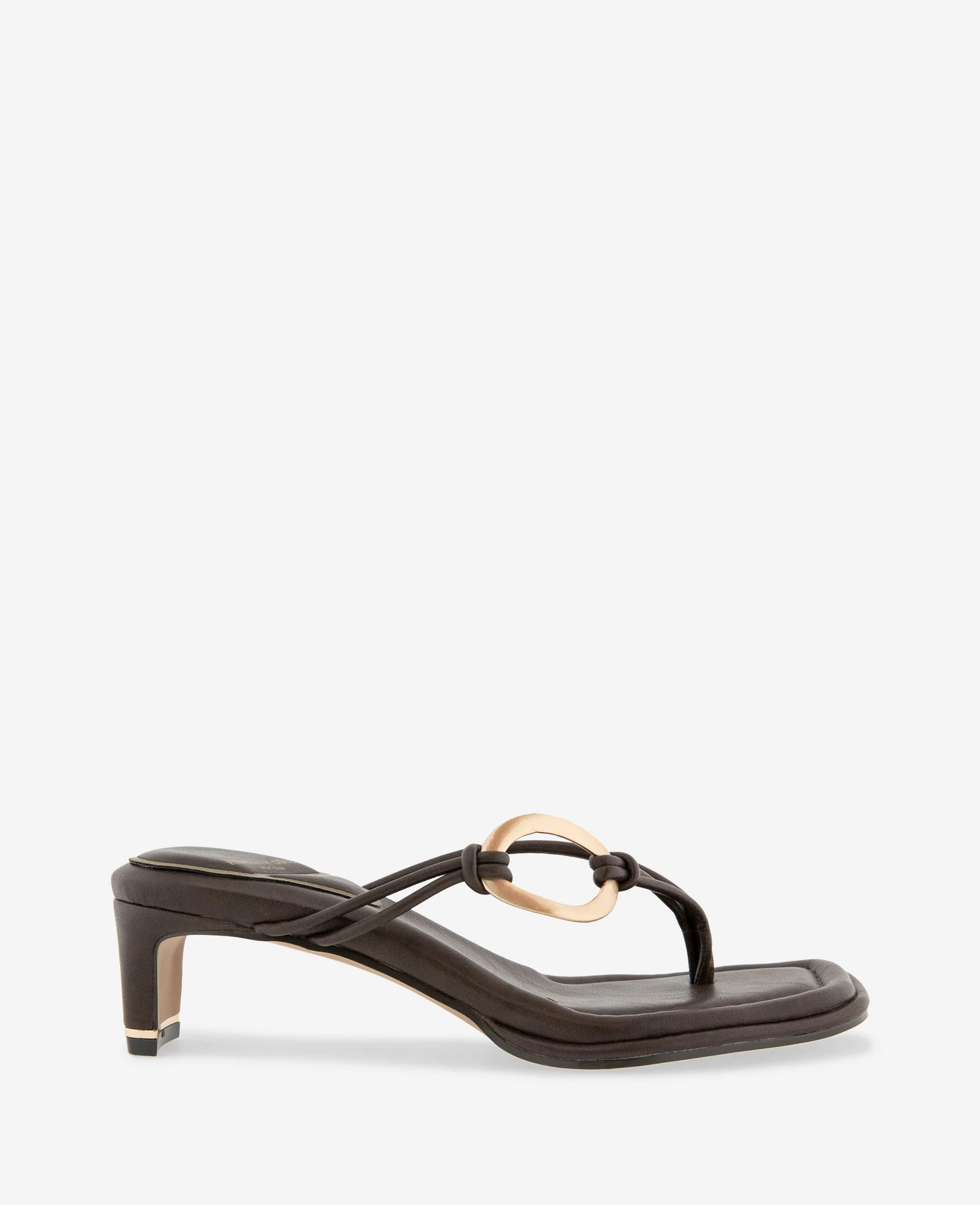 Madrid Leather Embellished Heel Sandal