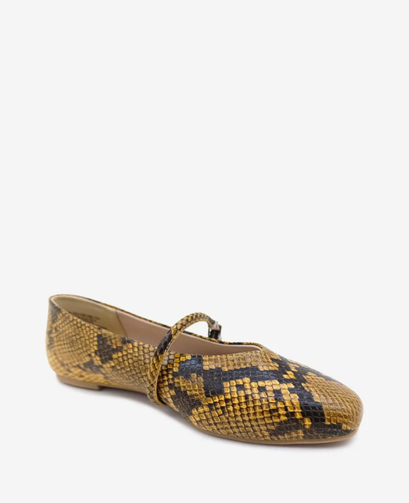 Magnolia Snakeskin Leather Ballet Flat - Image 5
