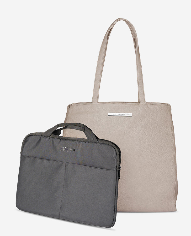 Marley Tote Bag with Removeable Laptop Sleeve - Image 4