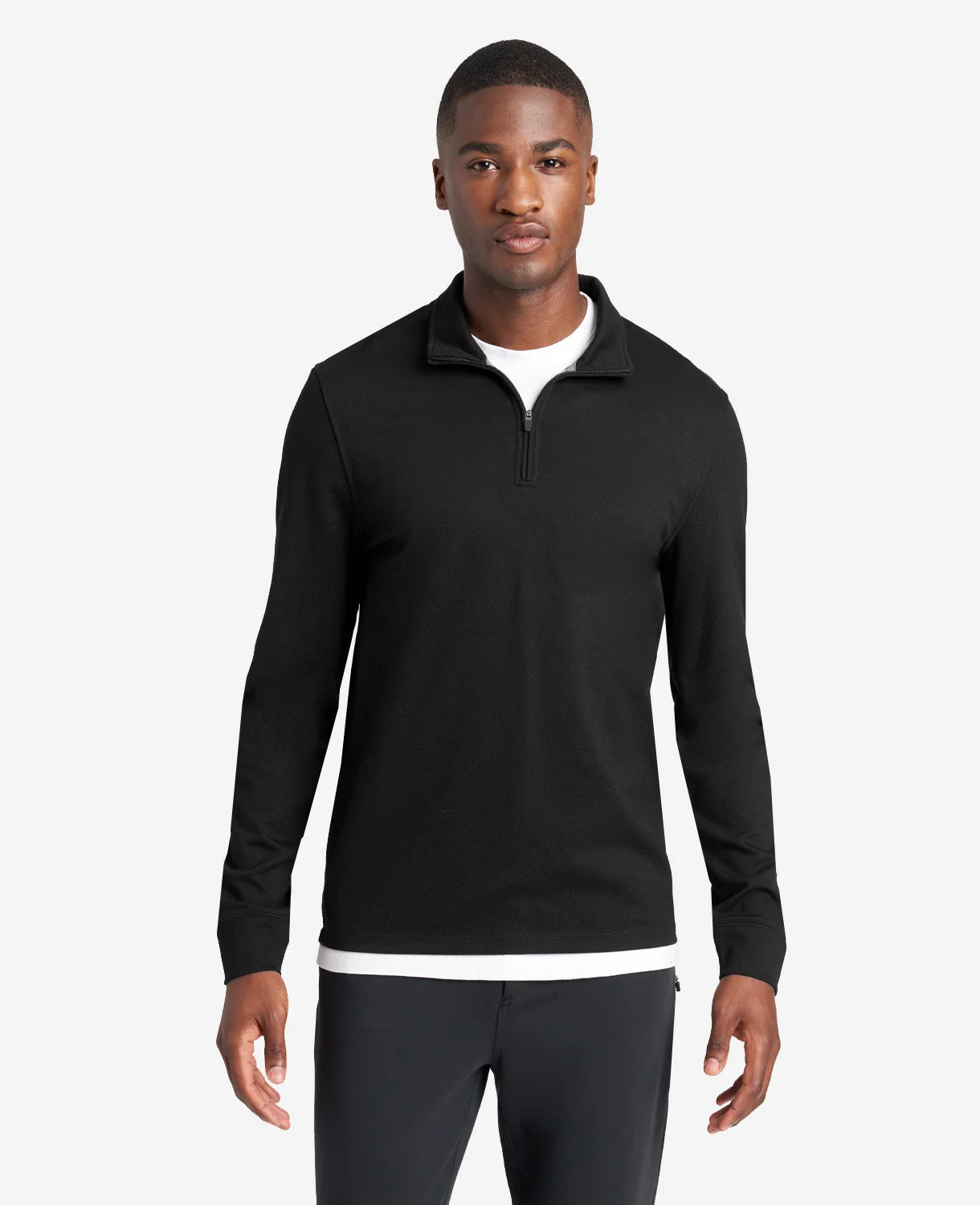 Kenneth Cole Sport Quarter-Zip Knit Pullover - Image 4
