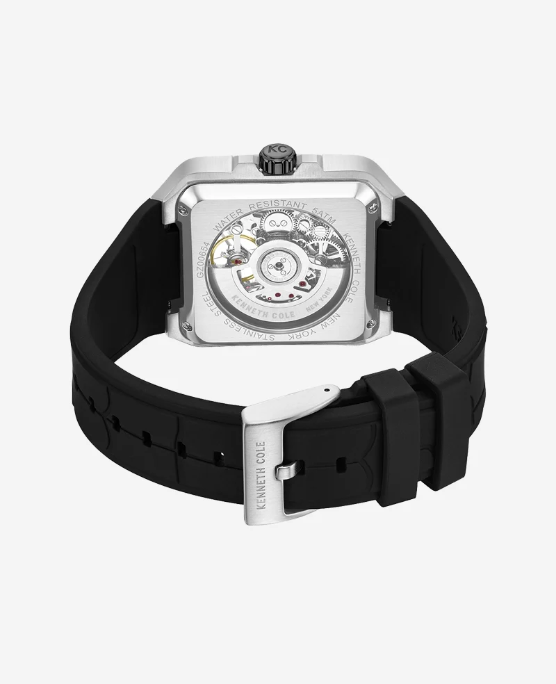 Skeleton Automatic Silicone Watch - Image 3