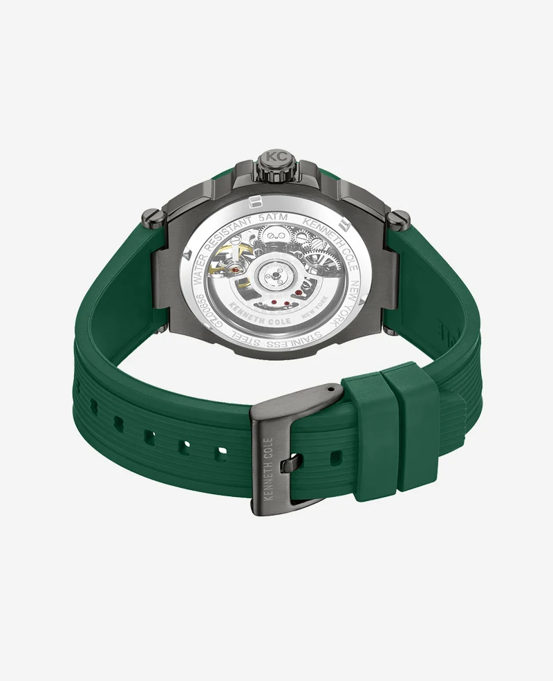 Skeleton Automatic Silicone Watch - Image 3