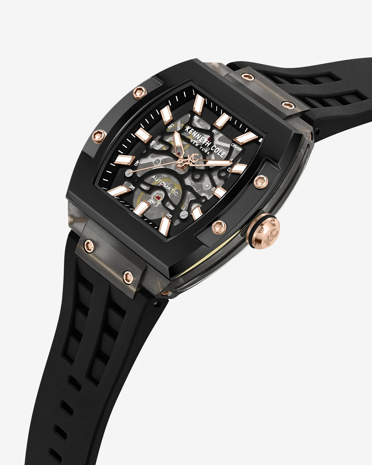 Skeleton Automatic Silicone Watch - Image 2