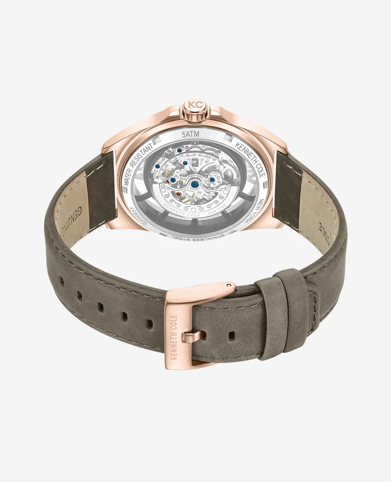 Skeleton Automatic Strap Watch - Image 3