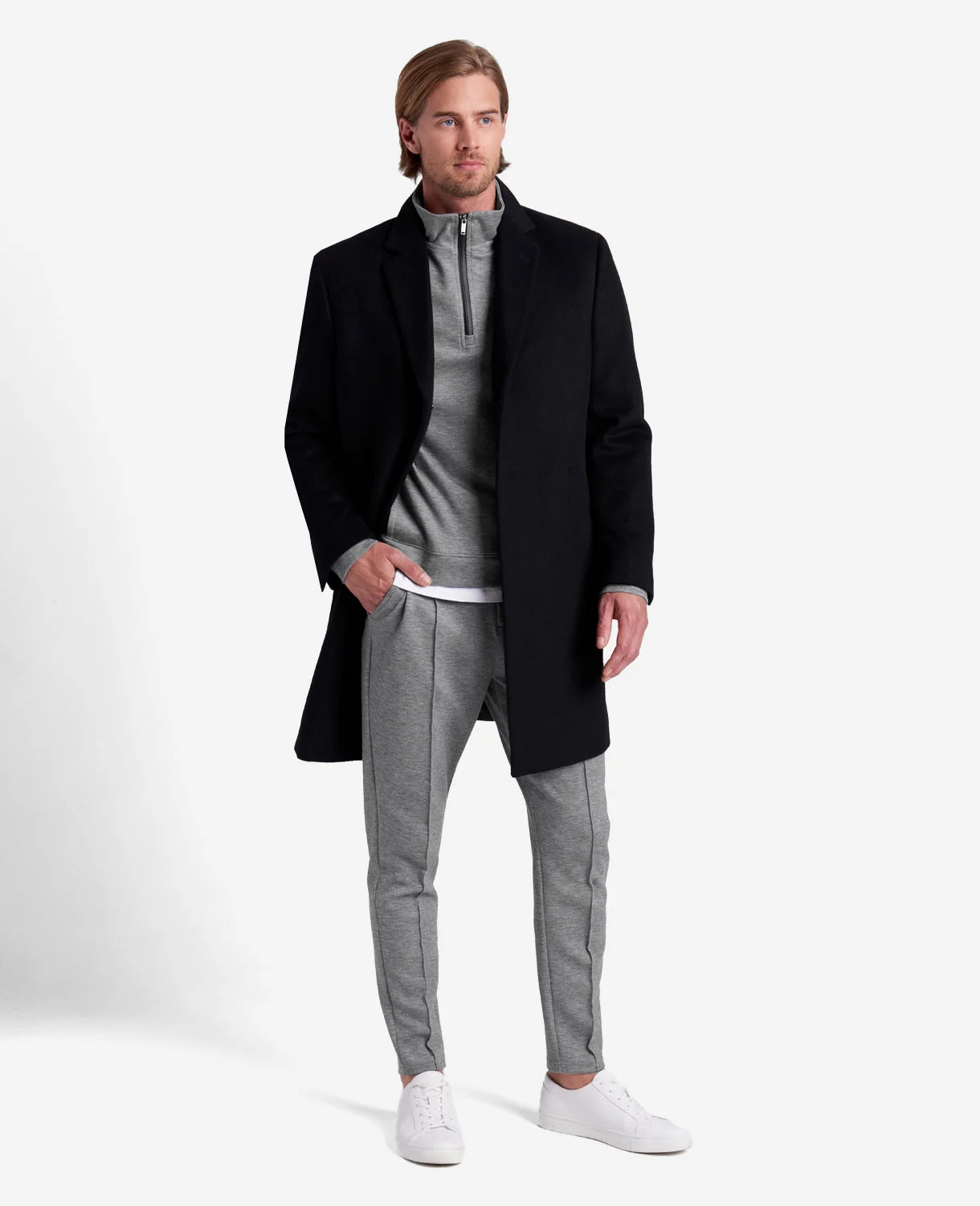 Quarter-Zip Mock Knit Jacket - Image 2
