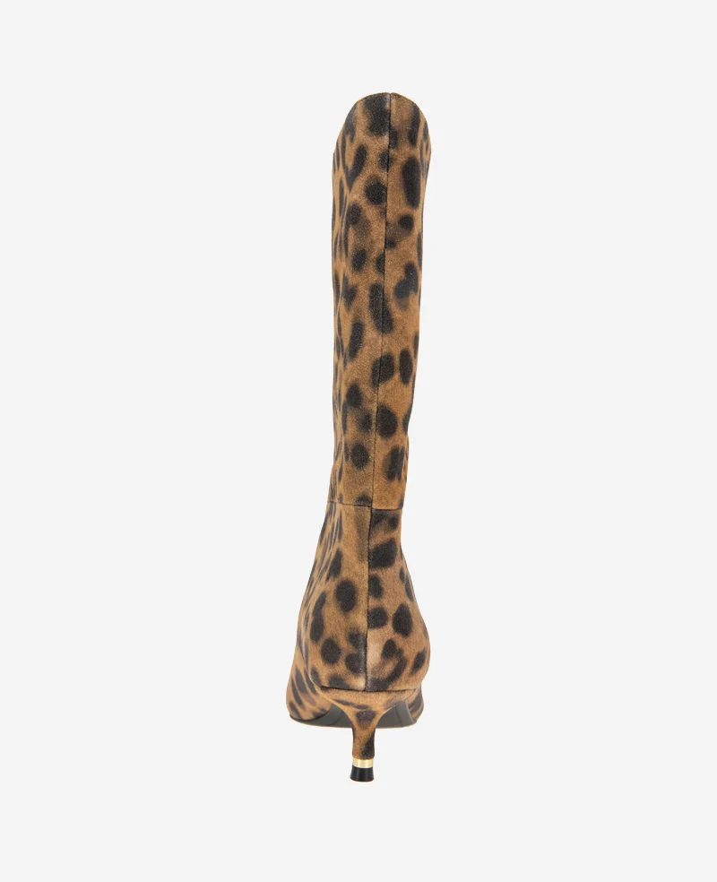 Meryl Suede Leopard Bootie - Image 3