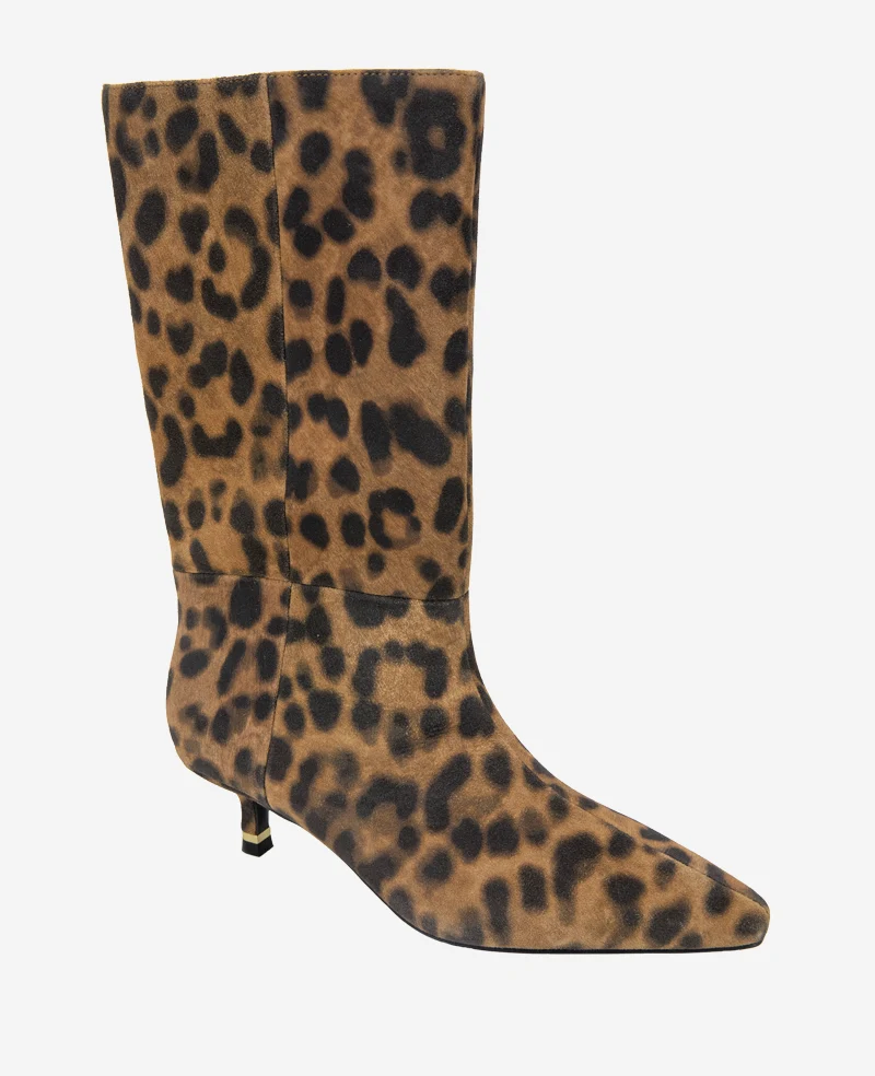 Meryl Suede Leopard Bootie - Image 5