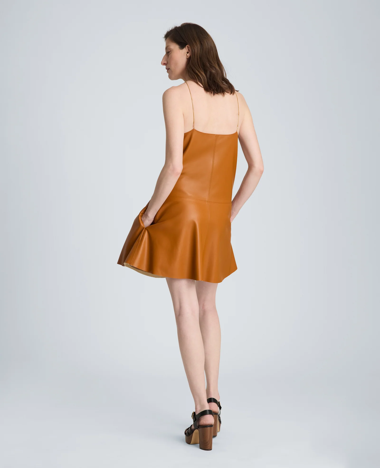 Metal Strap Mini Slip Dress - Image 2