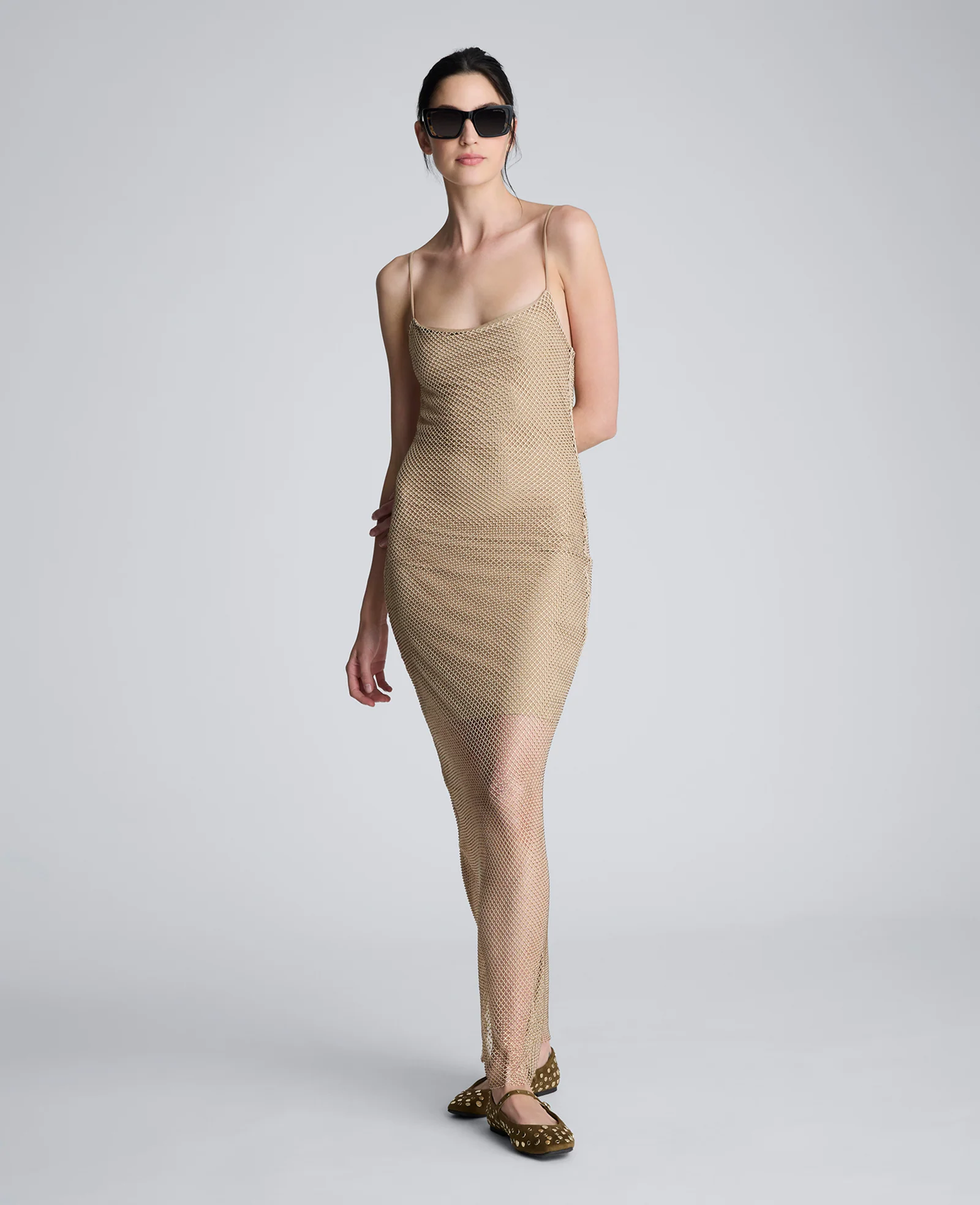 Metallic Slip Maxi Dress - Image 4