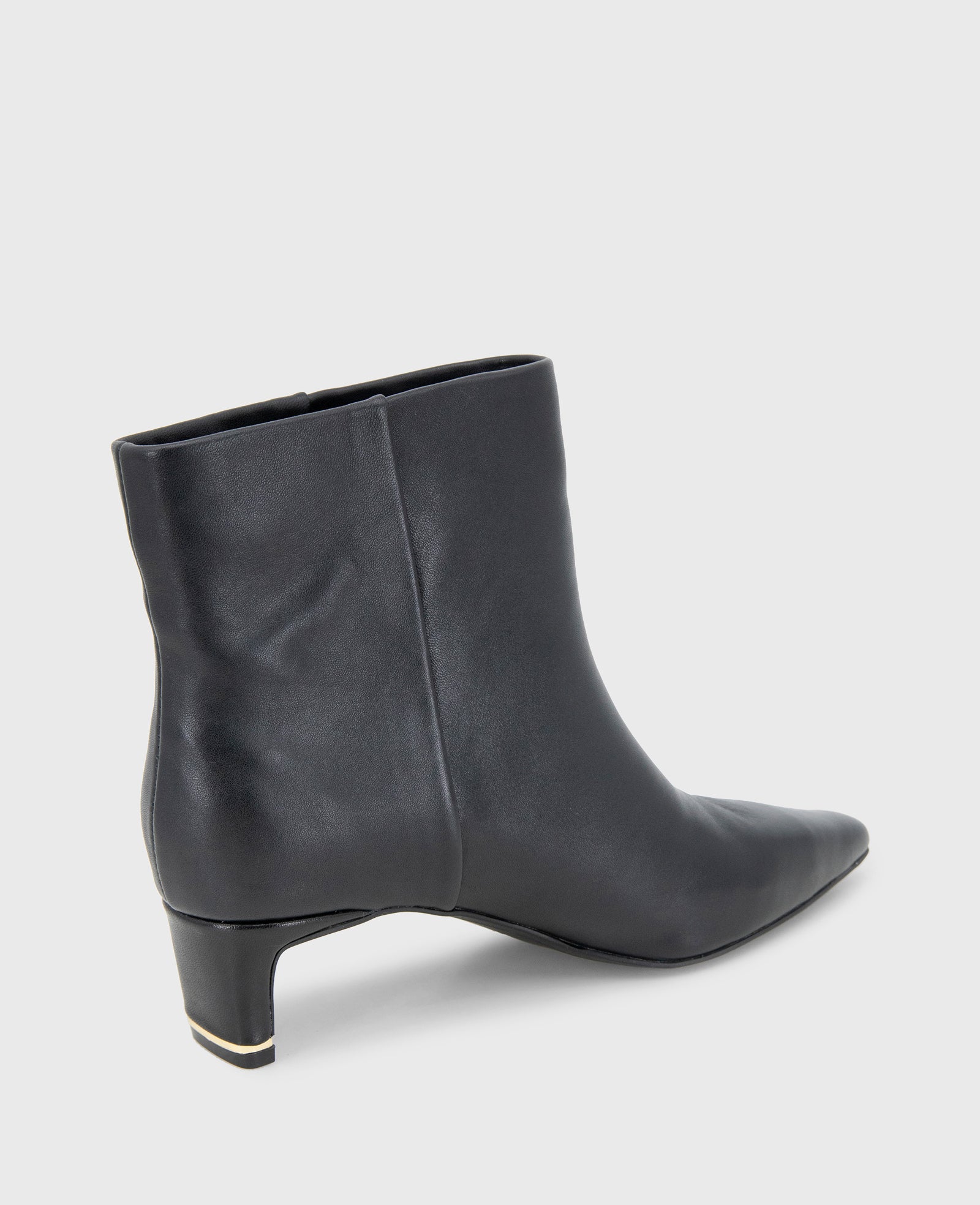 Miranda Leather Heel Bootie - Image 3