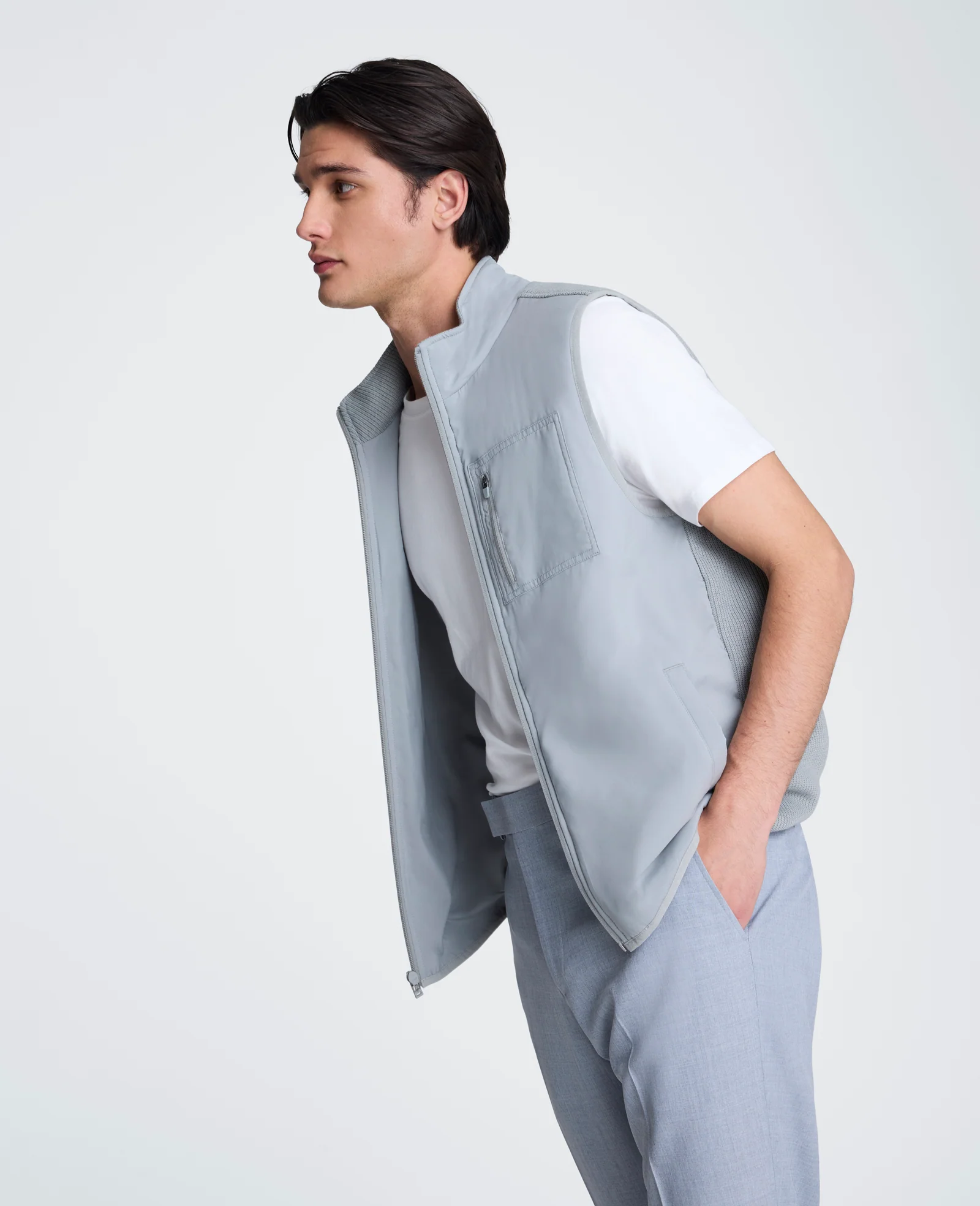Mixed Media Vest - Image 3