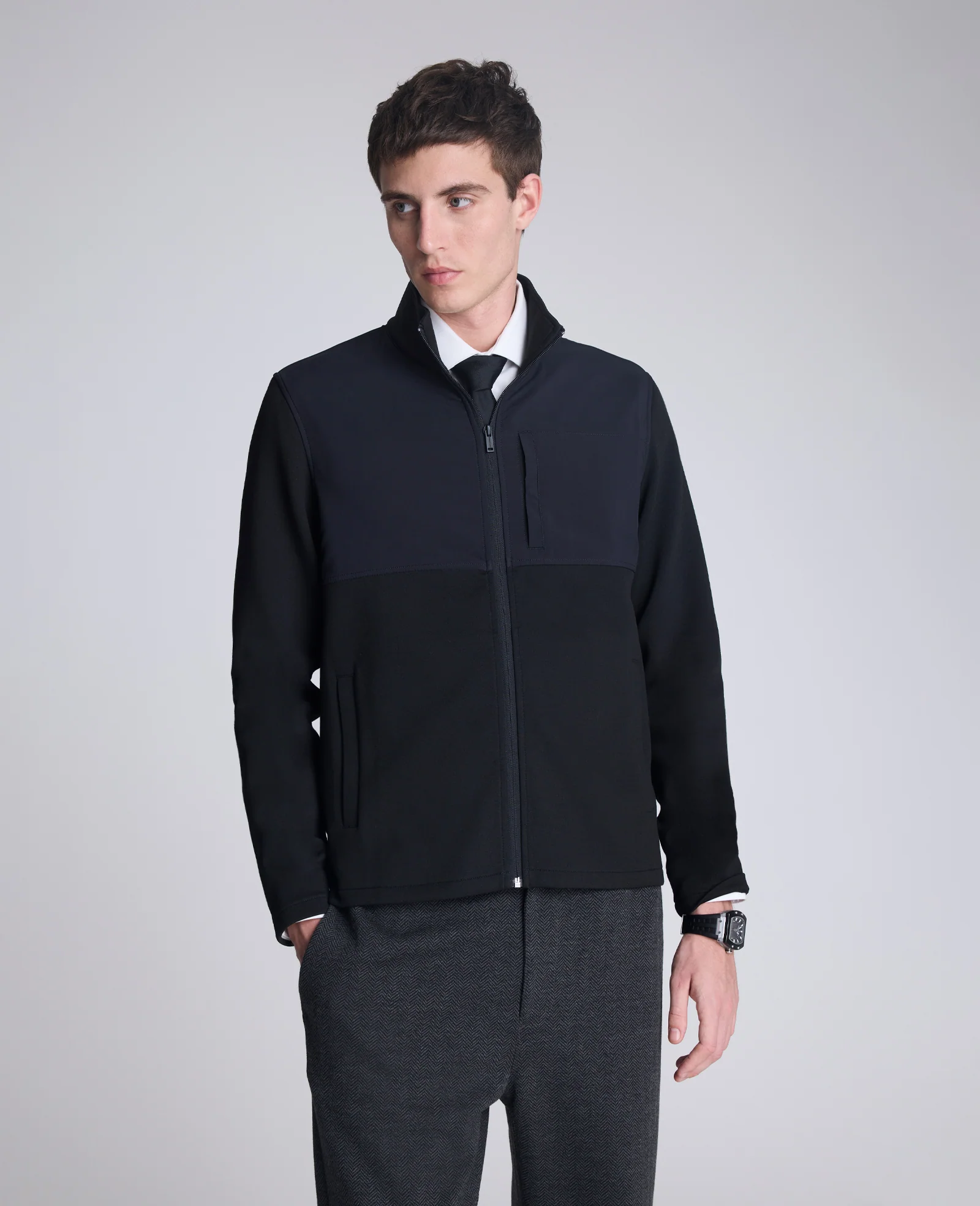 Mock Neck Full Zip Jacket - Image 3