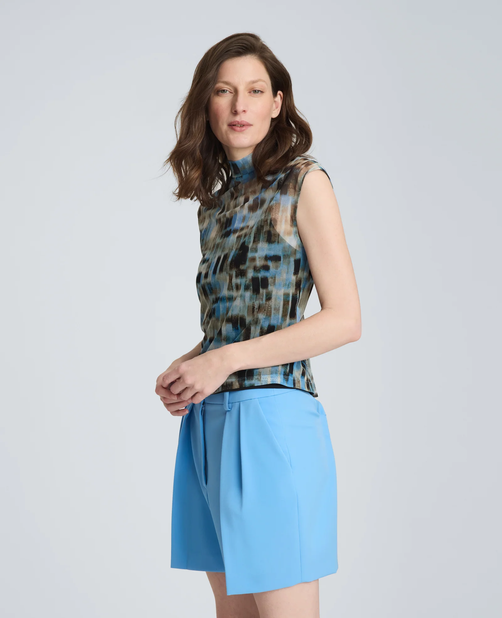 Mock Neck Tank with Interior Tank - Image 3