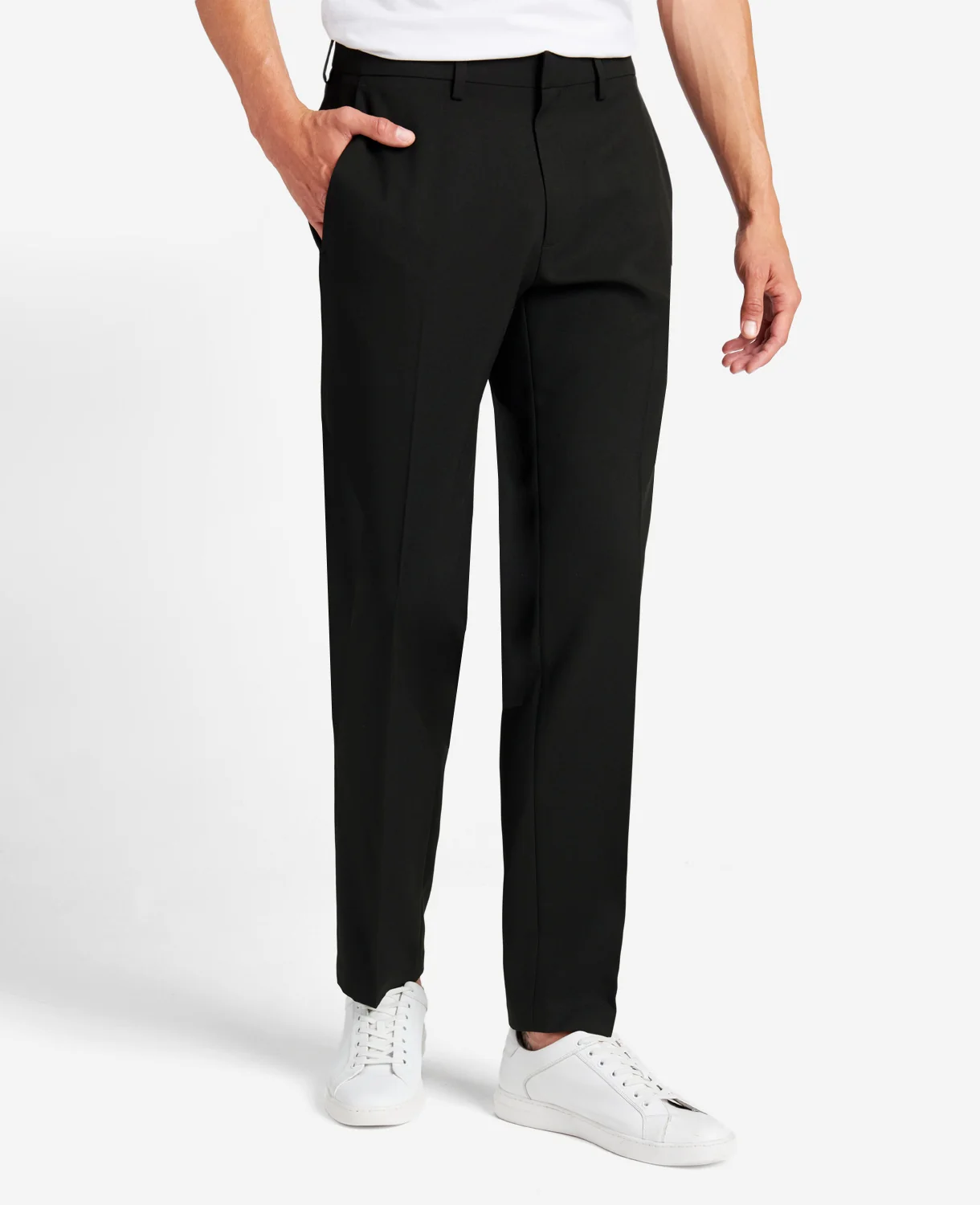 Modern-Fit Micro Check Stretch Trouser - Image 4