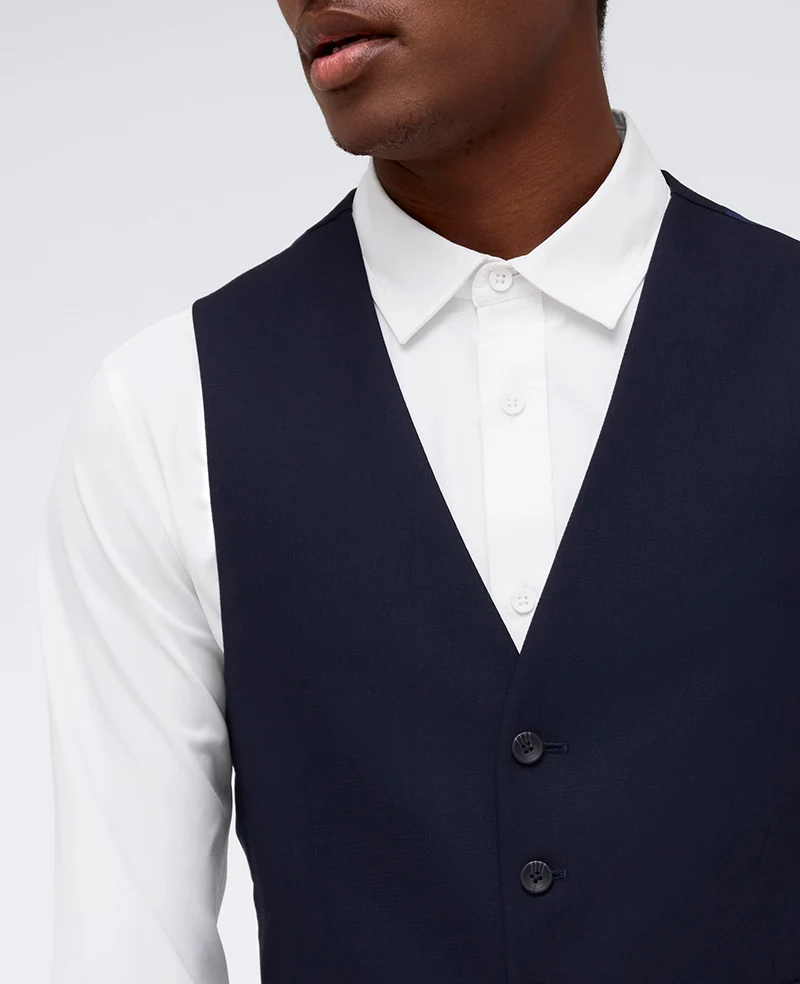 Kenneth Cole Reaction Ready Flex Slim-Fit Suit Separate Vest - Image 5