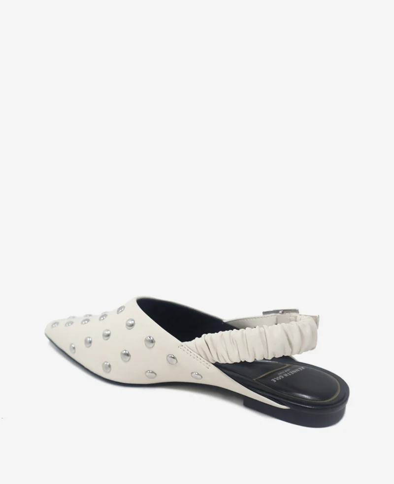Nicola Studded Leather Slingback Sandal - Image 2